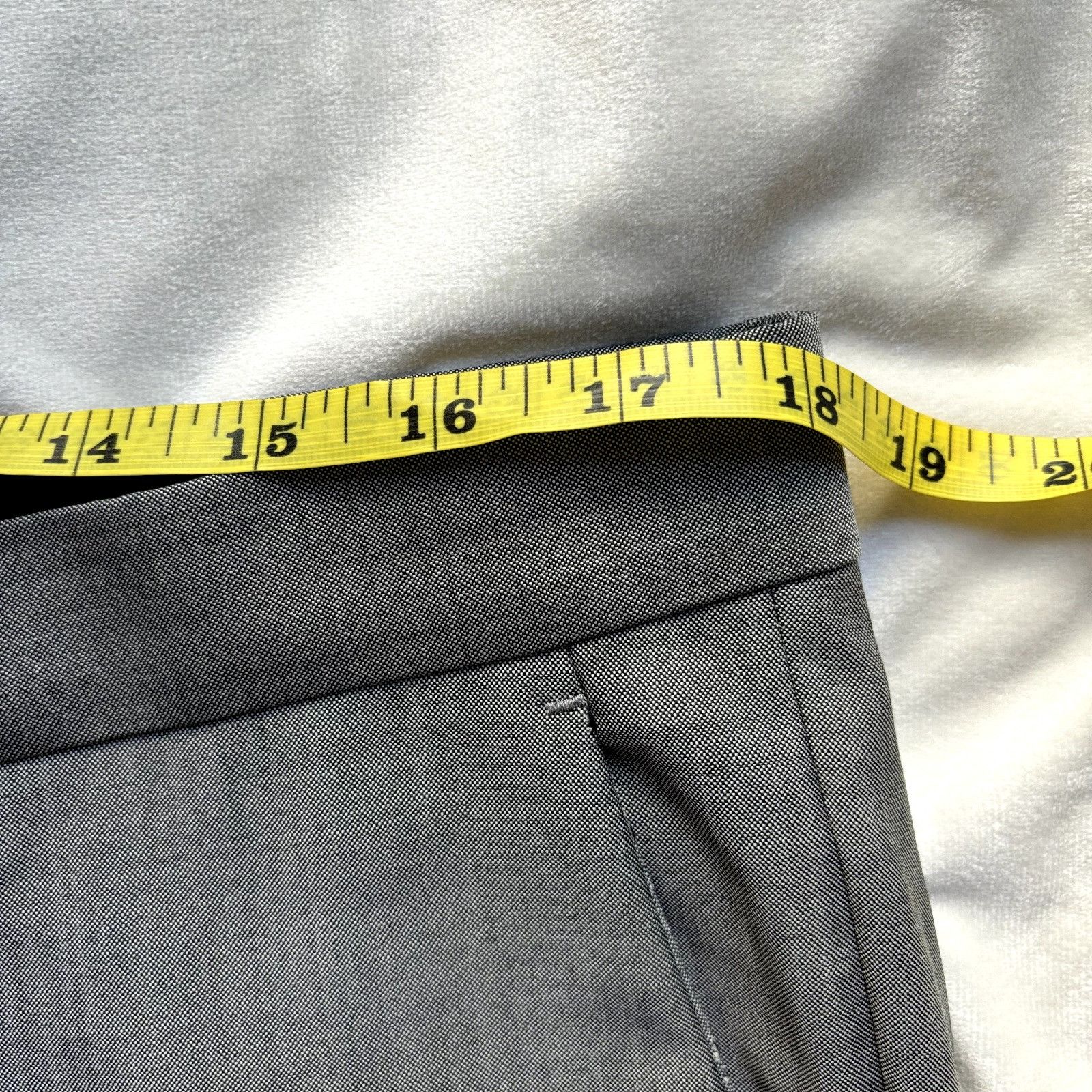 Hugo Boss Hugo Boss Huge4 Genlus3 Men's Dress Pants 36x31 Grey Wool Fl Size 36R - 8 Thumbnail