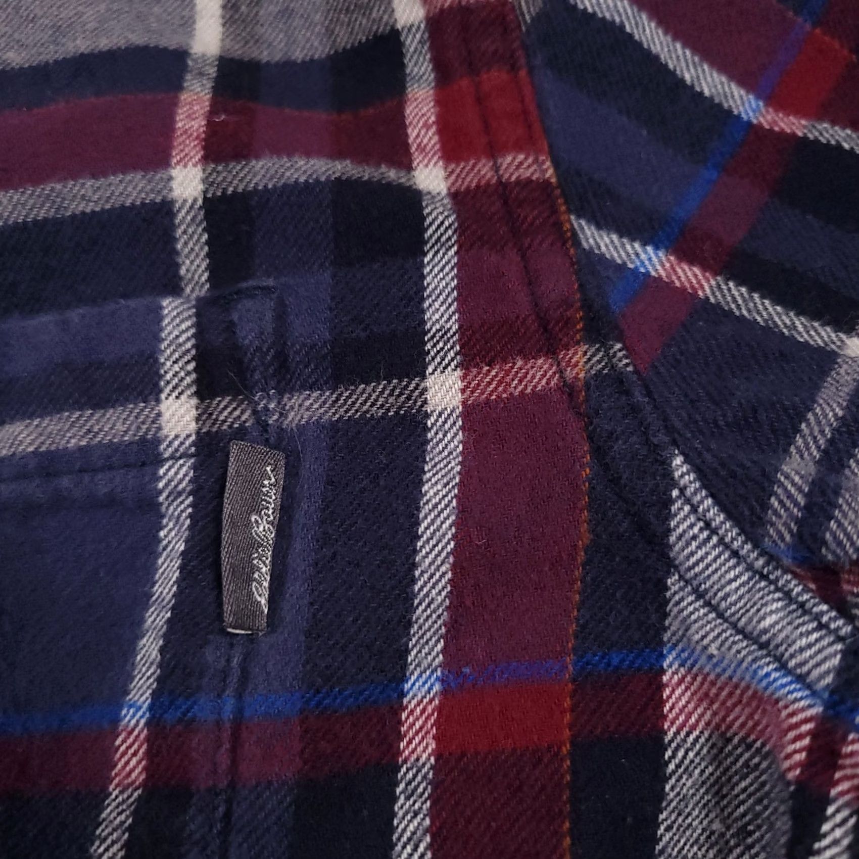 Eddie Bauer Eddie Bauer Flannel Shirt Mens Large Blue Red Plaid Long Sleeve Button Up Cotton Size US L / EU 52-54 / 3 - 5 Thumbnail