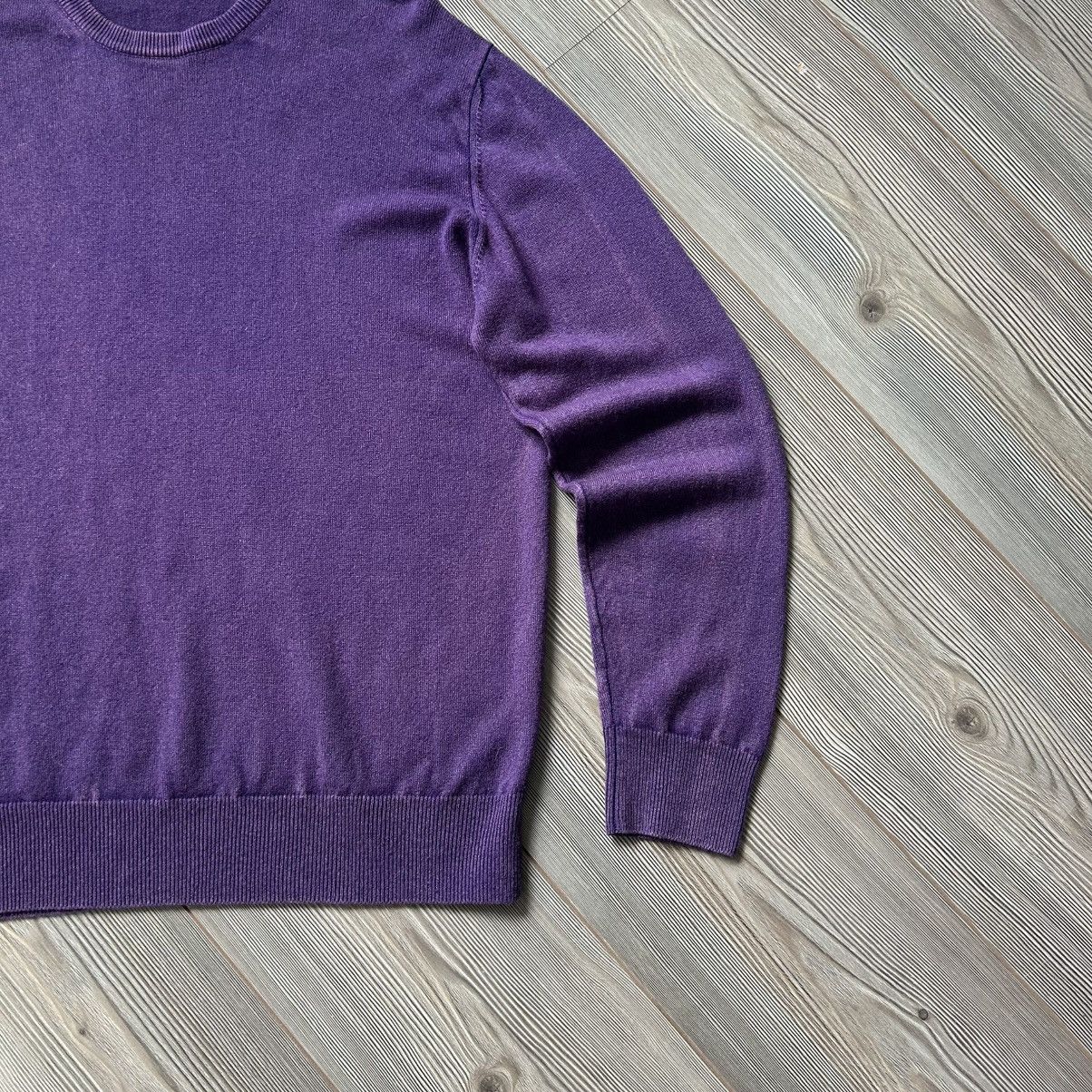 Luigi Borrelli Borrelli Napoli 100% Cashmere Purple Garment Dyed Sweater Size US XL / EU 56 / 4 - 12 Thumbnail