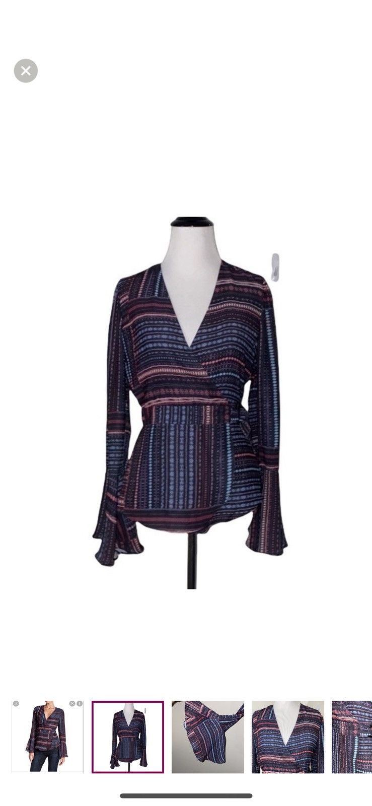 Parker Parker XS wrap front blouse Size XS / US 0-2 / IT 36-38 - 1 Thumbnail