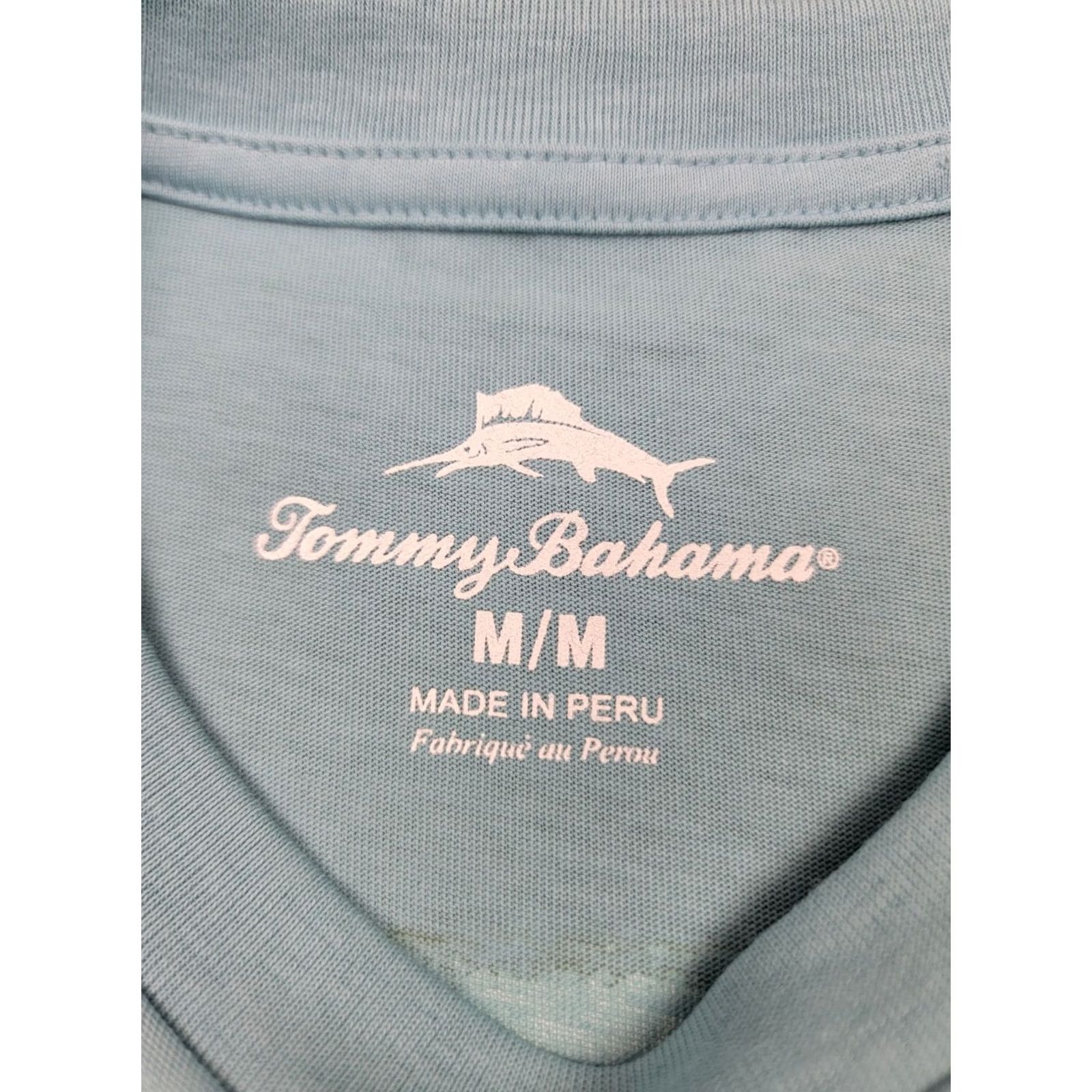 Tommy Bahama Tommy Bahama Shirt Mens Medium Blue Short Sleeve Graphic Tee 100% Cotton Size US M / EU 48-50 / 2 - 5 Thumbnail