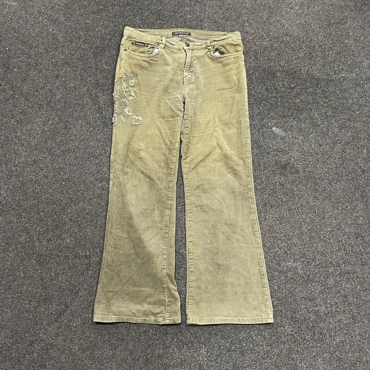 Vintage vintage corduroy pants bootcut jeans Y2K flared Size 30" / US 8 / IT 44 - 1 Thumbnail