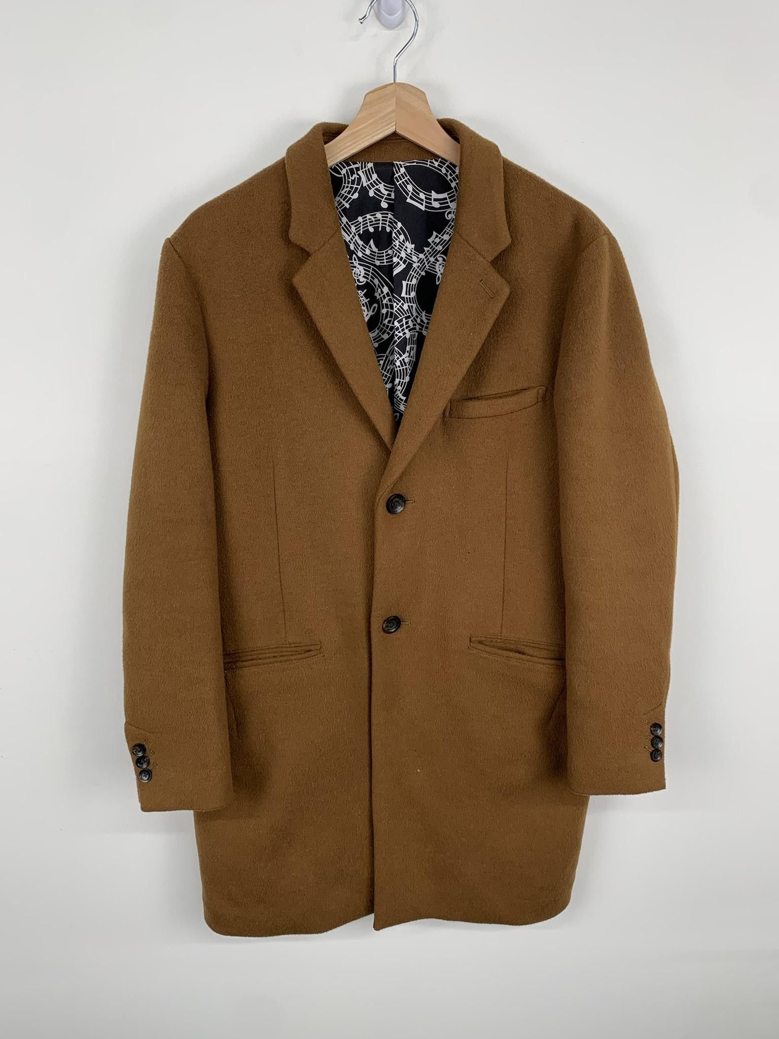 Ships Balmacaan Coat with Belt, Navy, Size S, 100% Wool, Men's U2682