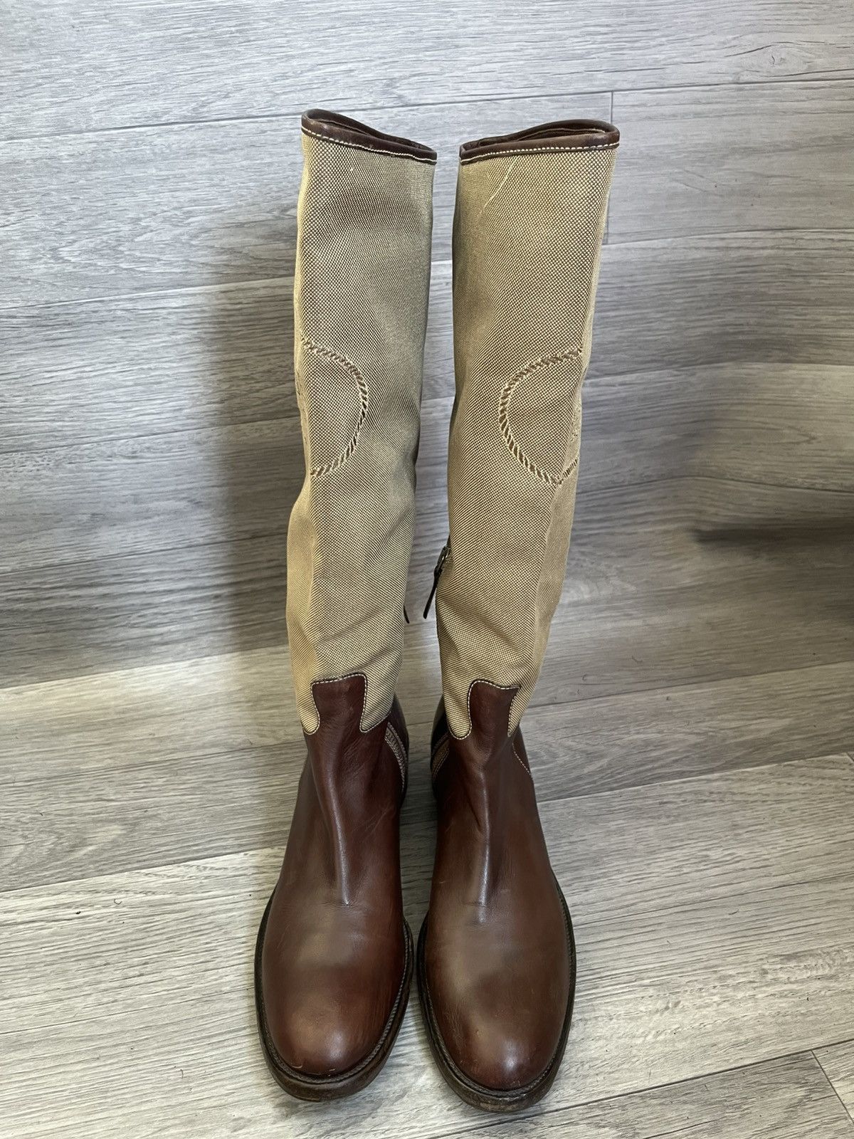 Prada Vintage Prada long riding boots Y2k sz 36.5 Size US 6.5 / IT 36.5 - 3 Thumbnail