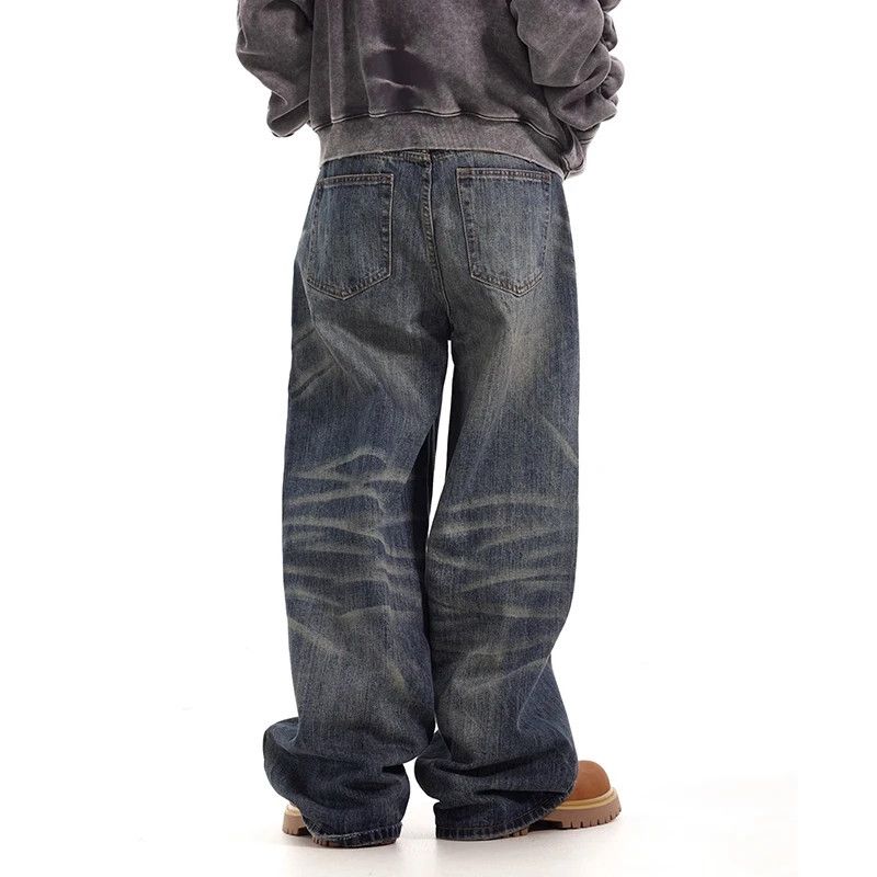 Japanese Brand × Jean Vintage washed loose straight jeans Size US 29 - 3 Thumbnail