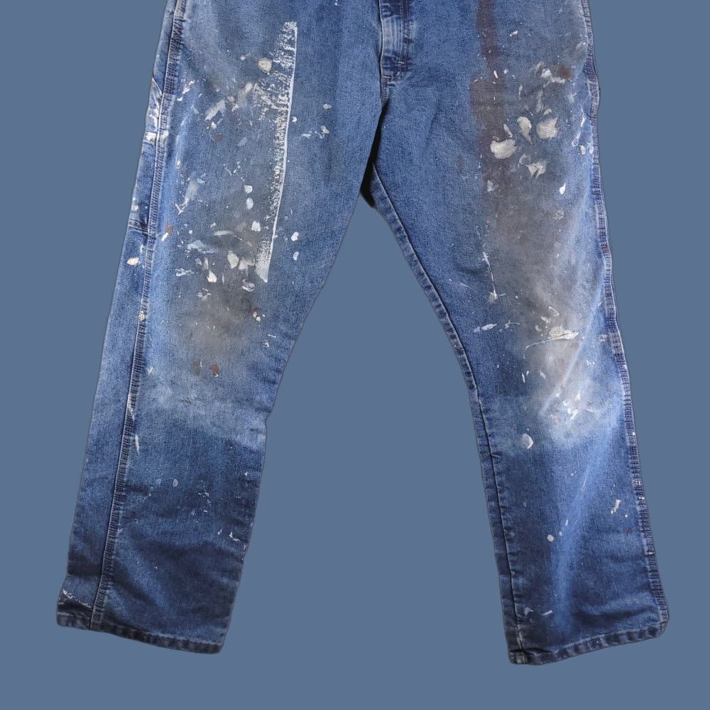 Wrangler Wrangler Jeans Mens 36x32 Blue Workwear Distressed Carpenter Straight Regular 36 32 Jeans Mens Blue Distressed Carpenter Workwear Size US 36 / EU 52 - 1 Thumbnail