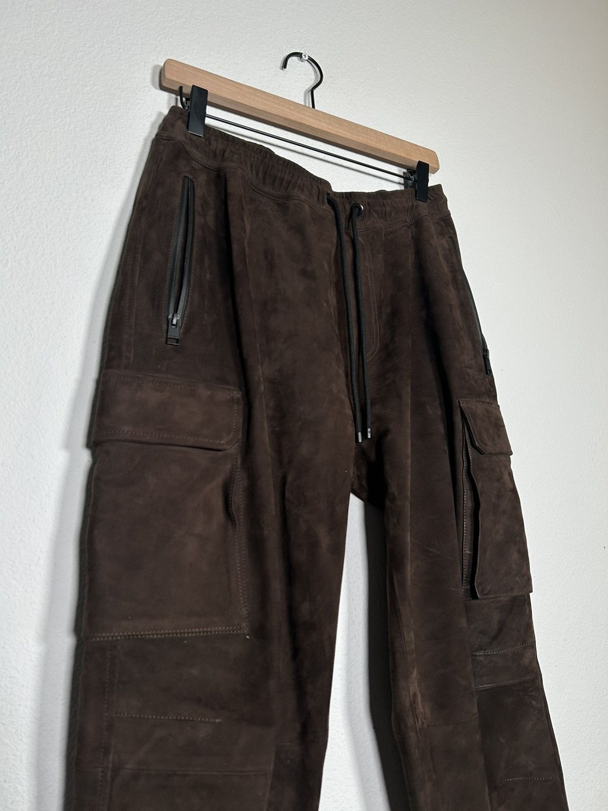 Frame MSRP: $995 Leather Suede Joggers Size US 30 / EU 46 - 2 Thumbnail