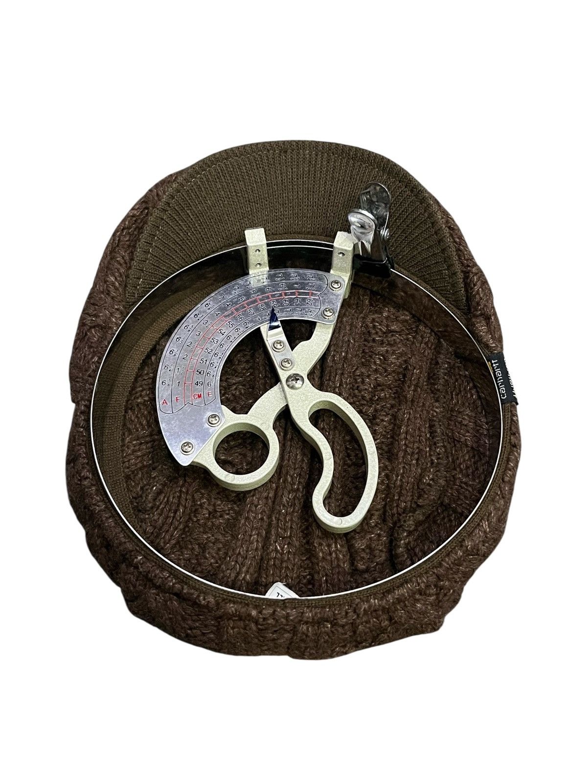 Carhartt Carhartt Brown Knit Flat Cap - Angora Blend Cable Pattern Size ONE SIZE - 10 Thumbnail