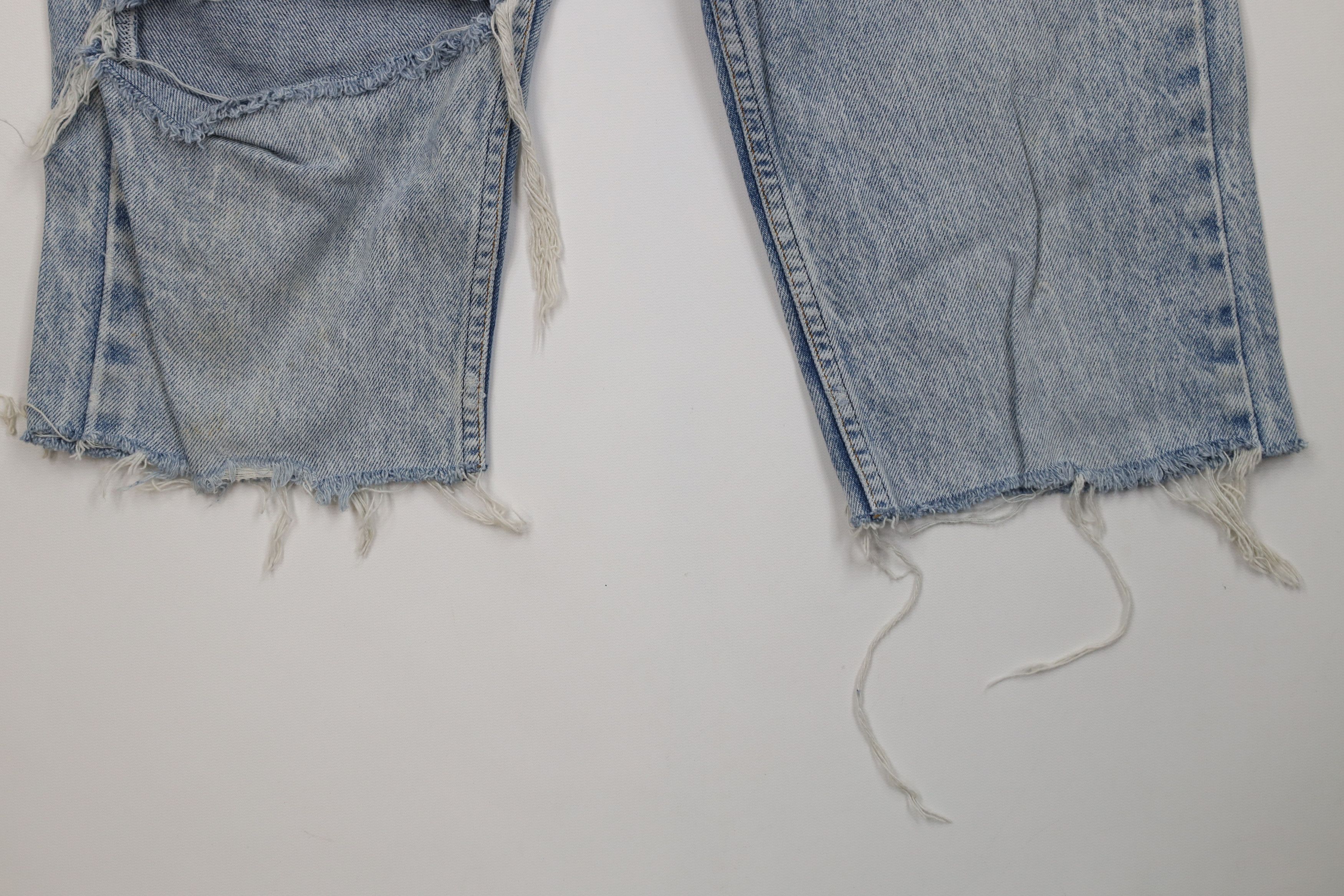 Levi's Vintage 80s Levis 505 Orange Tab Acid Wash Denim Shorts USA Size US 31 - 4 Thumbnail