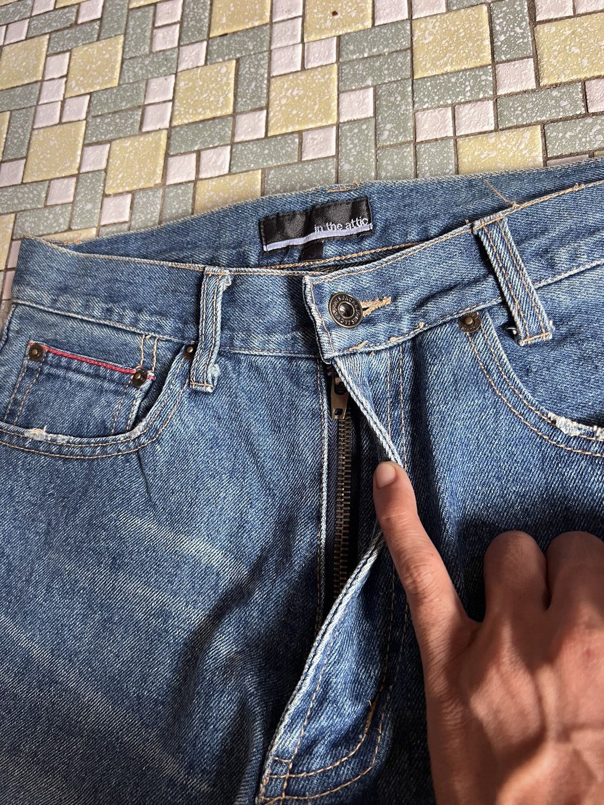 Designer × If Six Was Nine × In The Attic 👁️In The Attic Denim Jeans Size US 28 / EU 44 - 2 Thumbnail