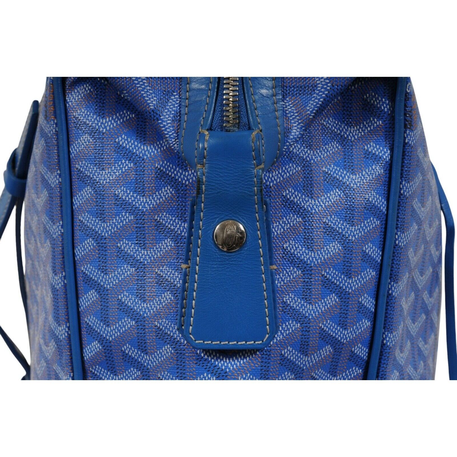 Goyard Victoria GM Blue Crossbody Travel Tote Duffle - 02486 Size ONE SIZE - 9 Thumbnail
