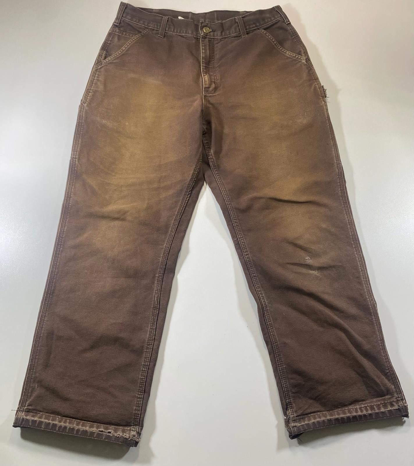 Unknown London Vintage Brown Carhartt Workwear Pants 34 Size US 34 / EU 50 - 1 Thumbnail