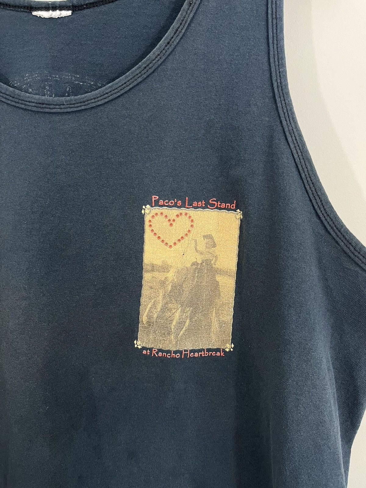 Vintage Cowboy Heartbreak Distressed Faded Oversize Tank Size US XXL / EU 58 / 5 - 4 Thumbnail