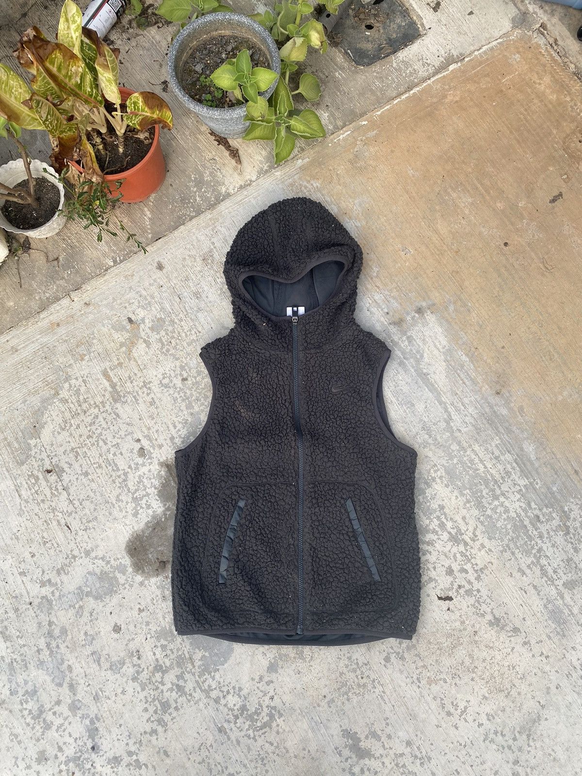 Nike Nike Grey Sun Faded Sherpa Hooded Vest Size M / US 6-8 / IT 42-44 - 1 Thumbnail