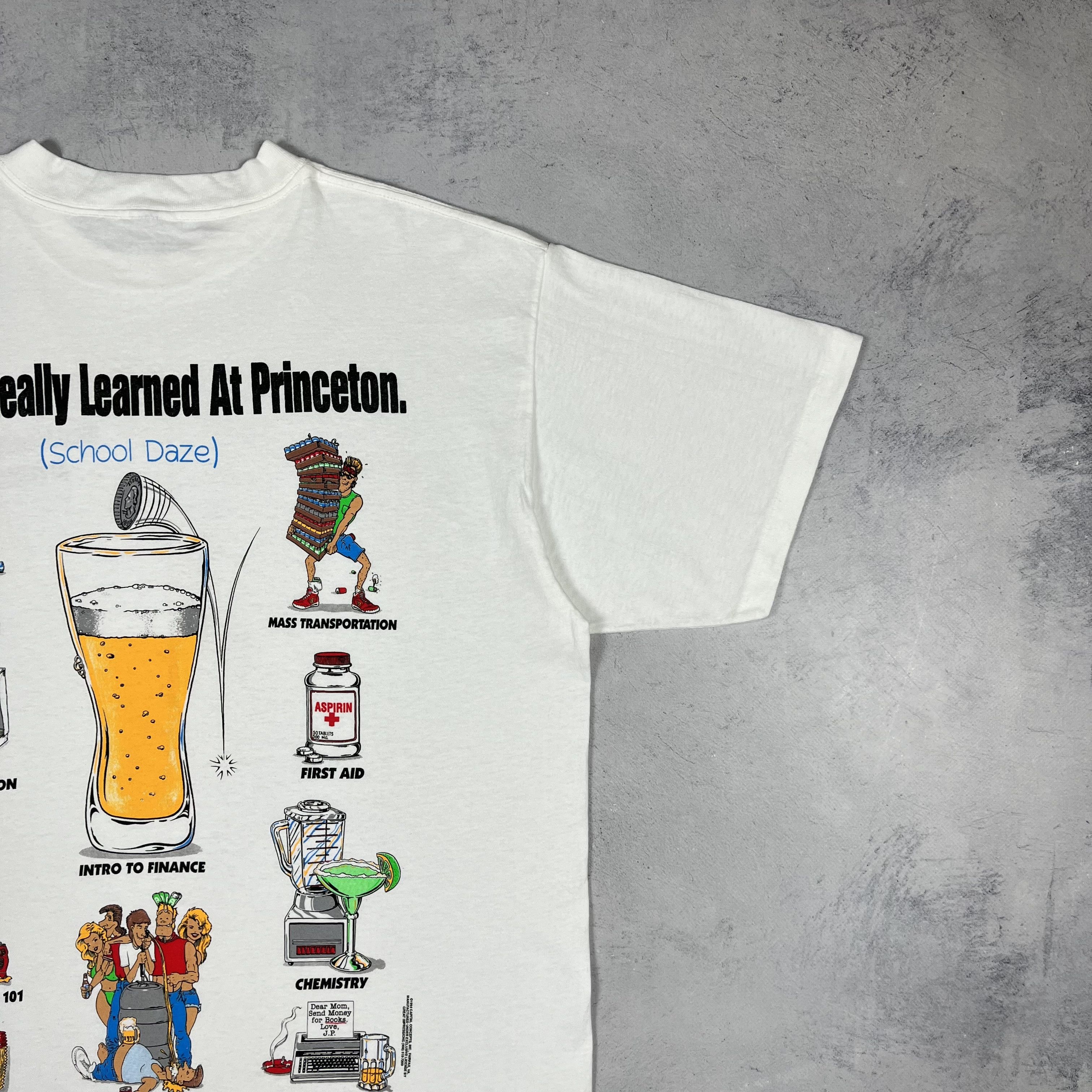 Vintage Vintage “What I Really Learned At Princeton” T Shirt 1994 Size US XL / EU 56 / 4 - 3 Thumbnail