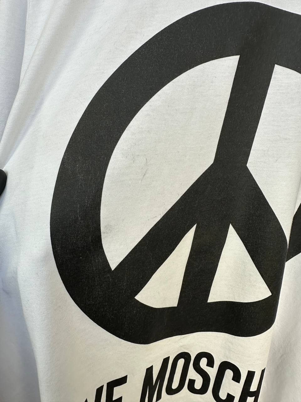 Moschino Love Moschino Big Peace Logo T-Shirt SS Crew Neck Tee Size US L / EU 52-54 / 3 - 7 Thumbnail