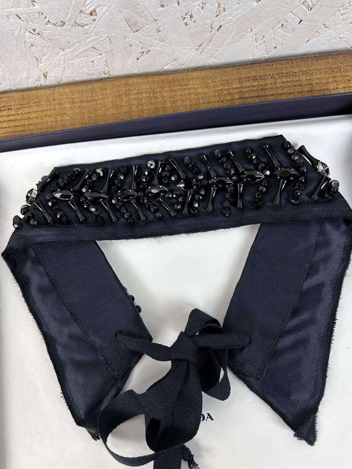 Prada Prada Cute Beaded Silk Collar Size ONE SIZE - 7 Thumbnail