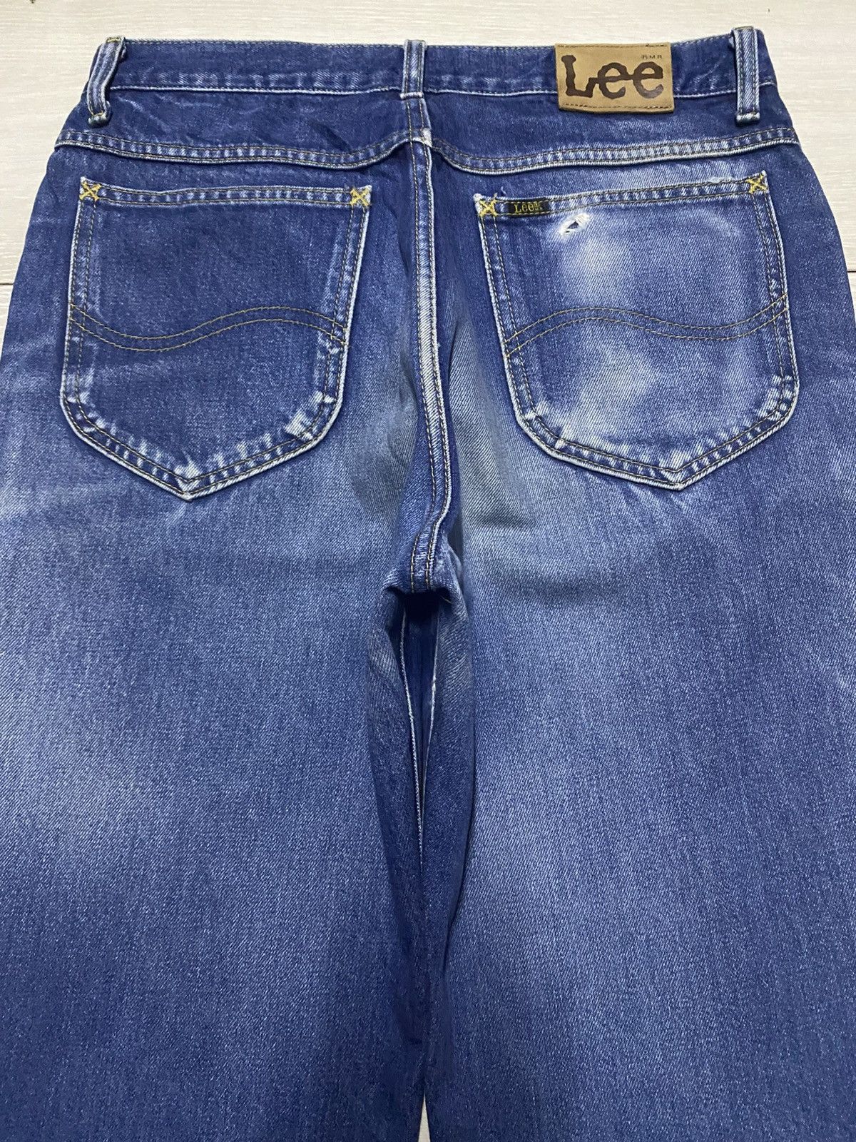Lee × Number (N)ine Vintage Lee Blue Wash Distressed Loose Jeans Size US 30 / EU 46 - 4 Thumbnail