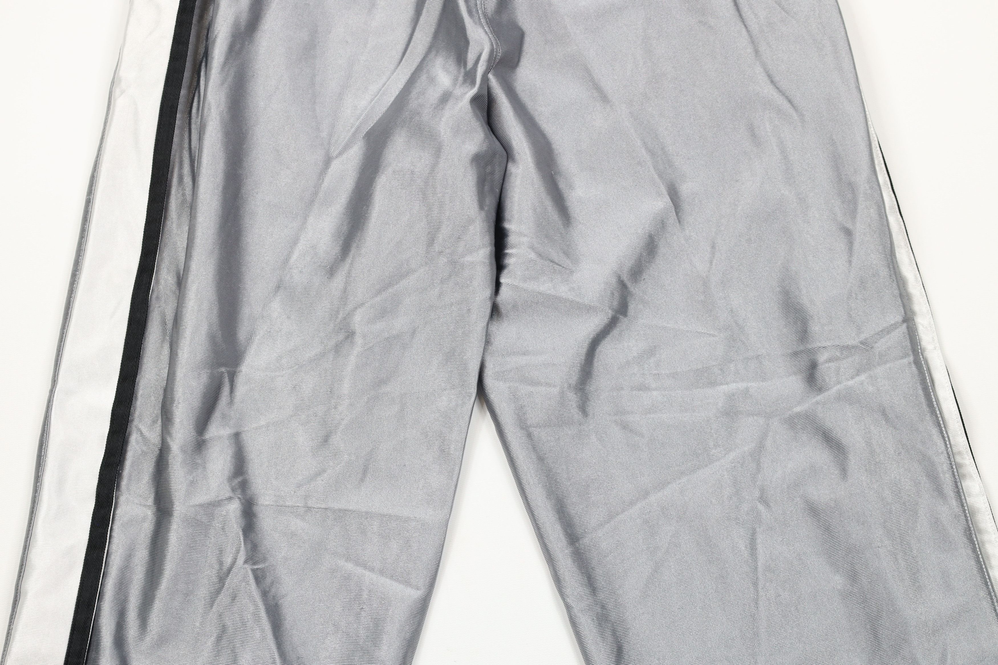 Adidas × Vintage Vintage Adidas Striped Wide Leg Tearaway Sweatpants Silver Size US 32 / EU 48 - 11 Thumbnail