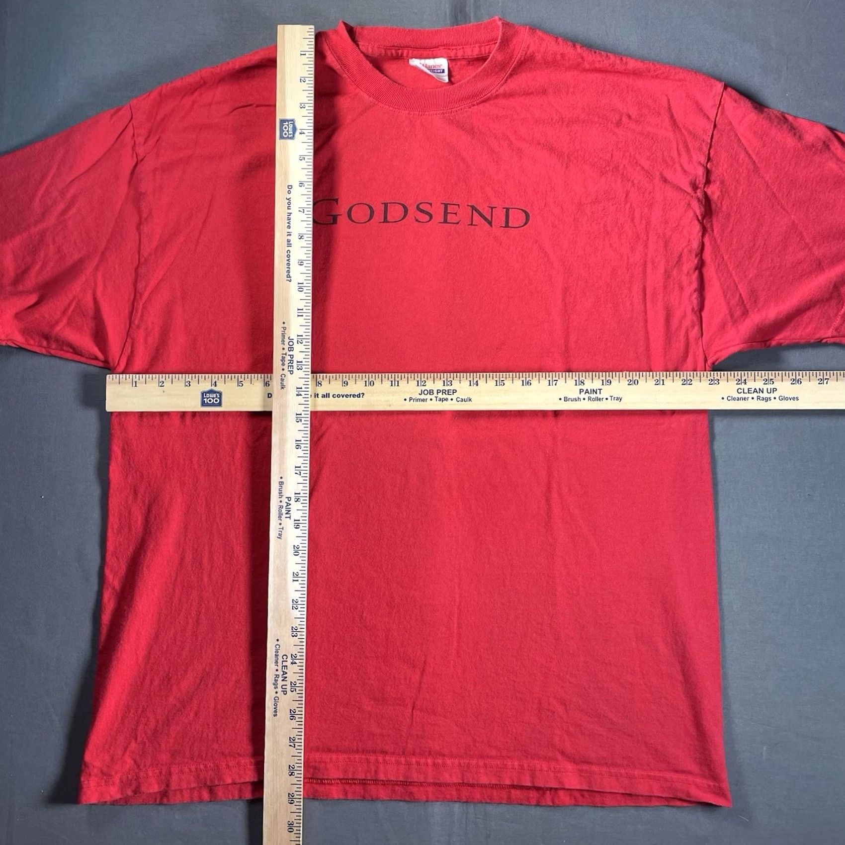 Hanes Godsend Shirt Mens XL Horror Promo Shirt 2004 Red Y2K Scary Thriller Slasher Hanes T-Shirt Mens XL Red Horror Size US XL / EU 56 / 4 - 3 Thumbnail
