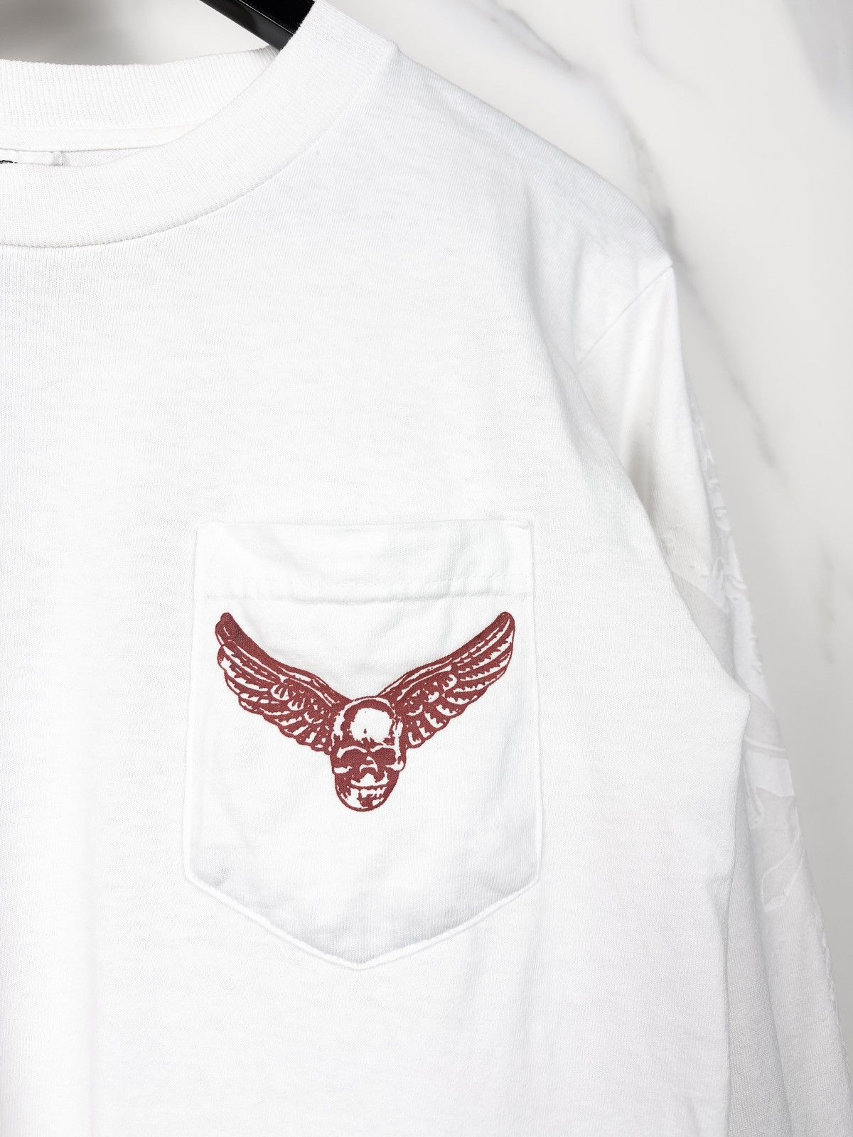 Chrome Hearts Chrome Hearts Vintage Red Foti Skull Longsleeve Tshirt Size US S / EU 44-46 / 1 - 4 Thumbnail