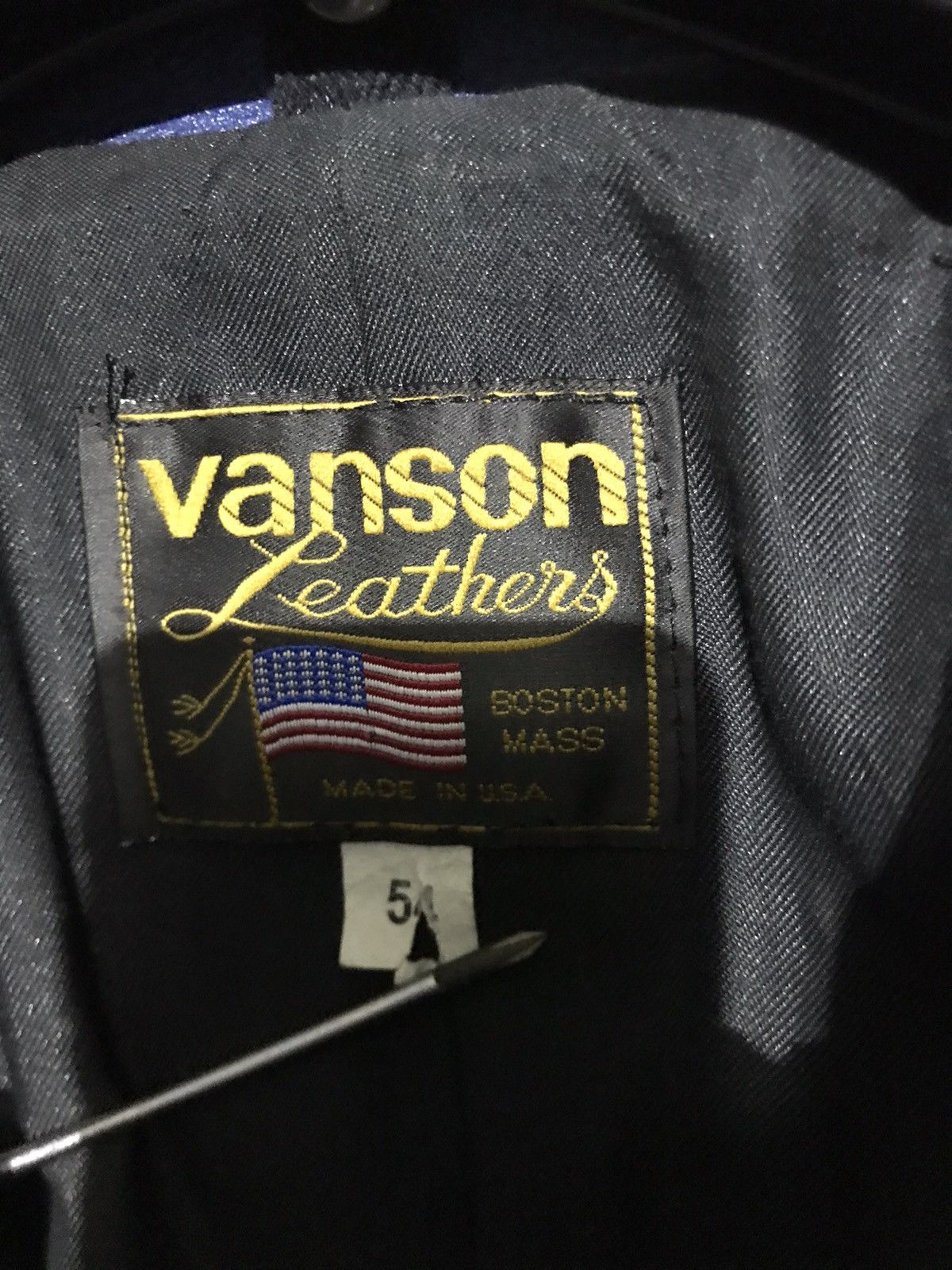 Vanson Leathers VANSON STADIUM JACKET 54 Size US L / EU 52-54 / 3 - 5 Thumbnail