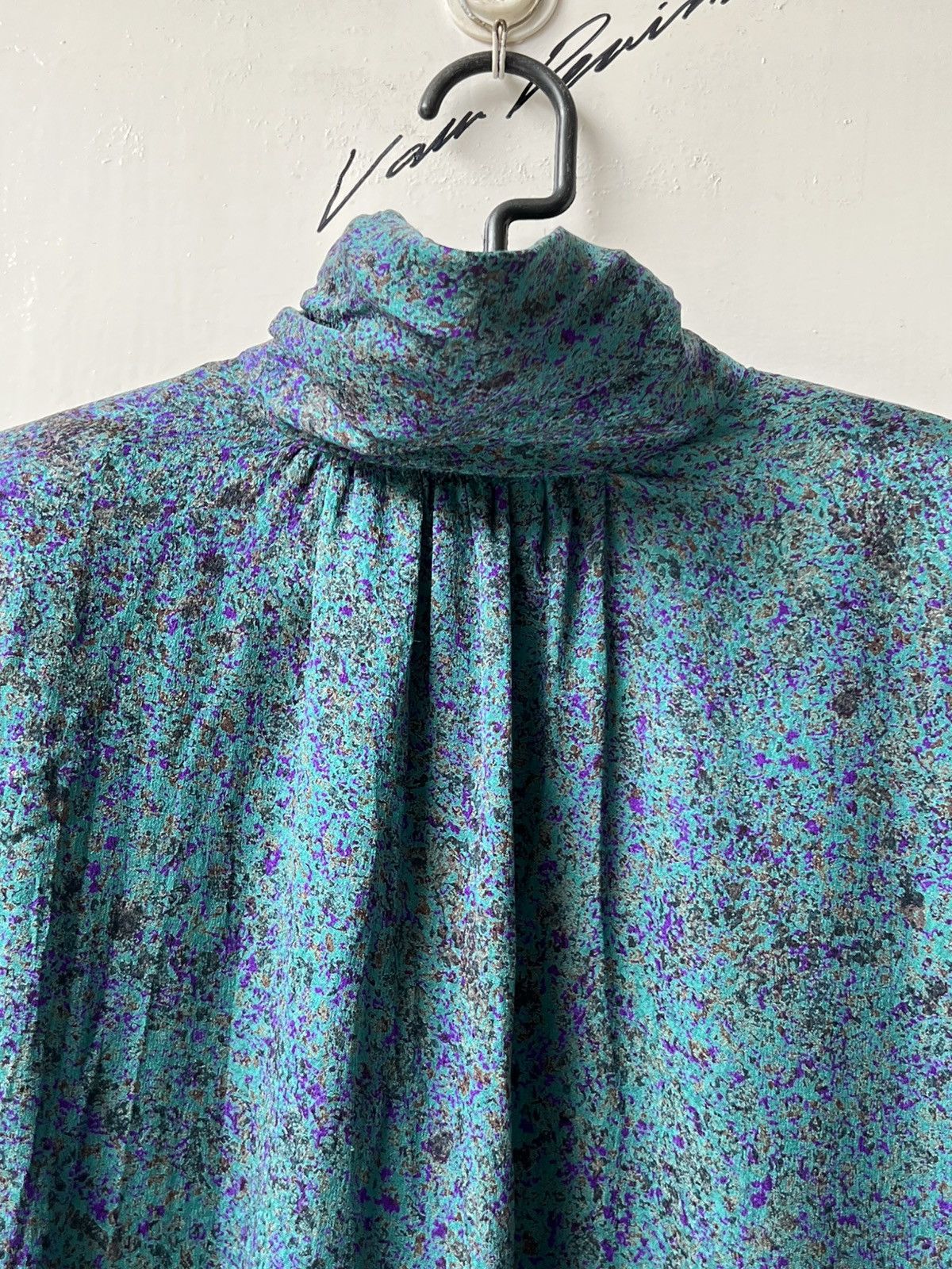 Lanvin LANVIN Paris Green Motive Blouse Size M / US 6-8 / IT 42-44 - 11 Thumbnail