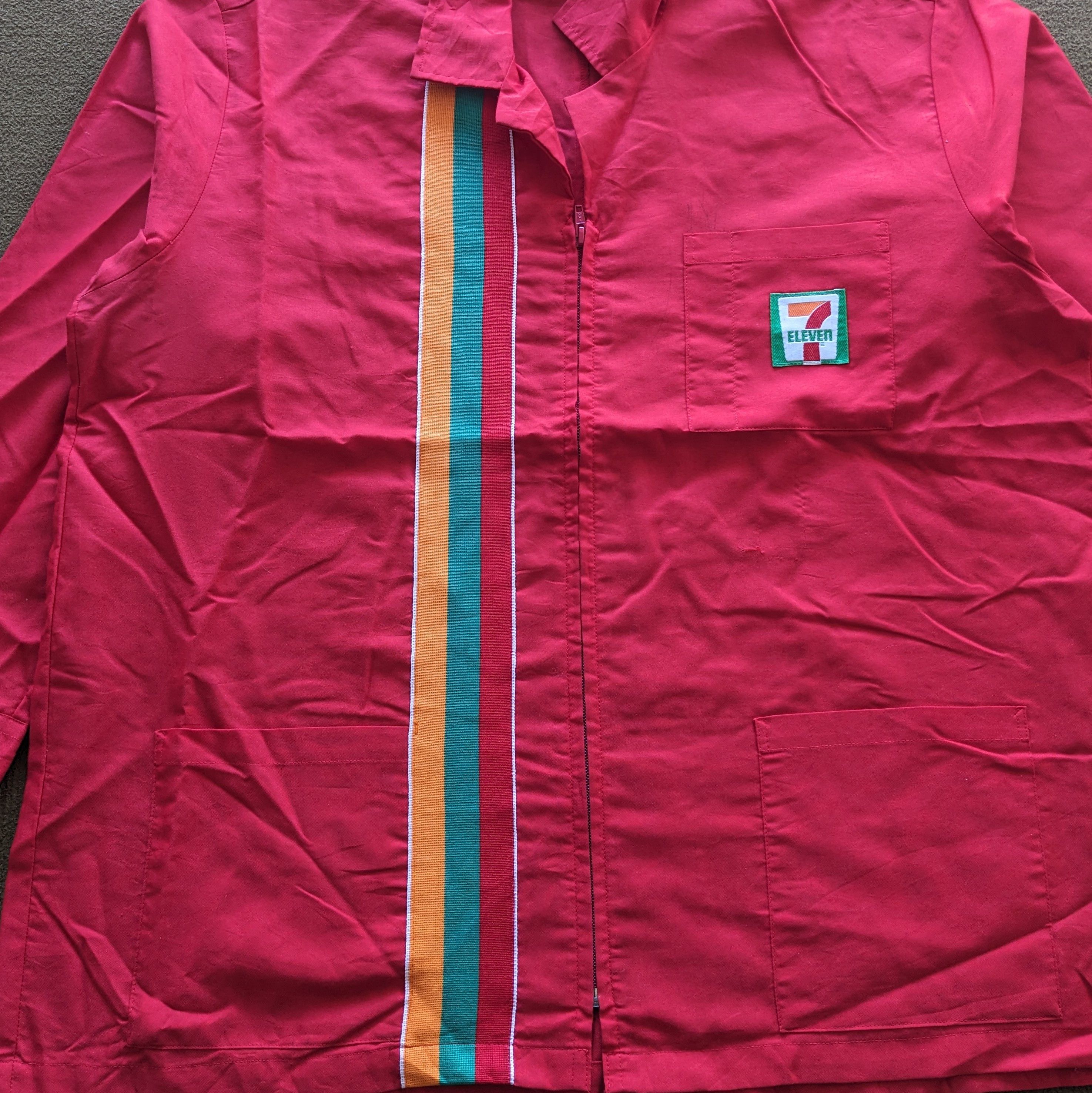 Japanese Brand Vintage 7 ELEVEN Uniform Workers Long Shirts Size US XL / EU 56 / 4 - 3 Thumbnail