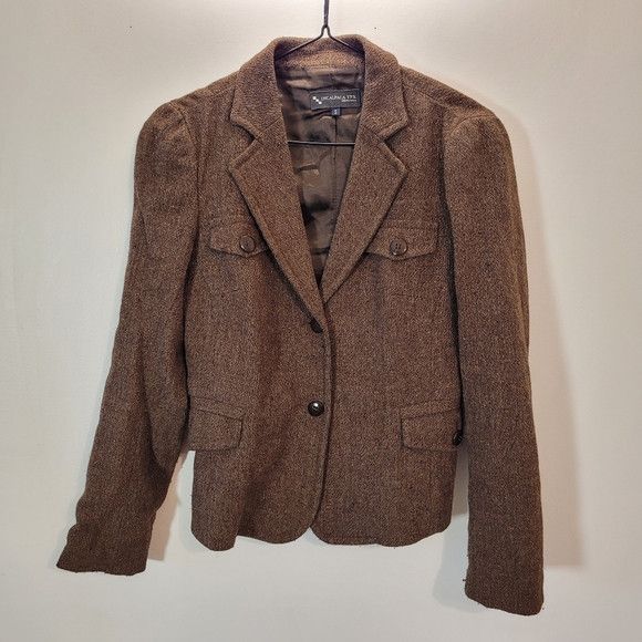 Other Incalpaca Tpx Alpaca Wool Brown Blazer - Size S Size S / US 4 / IT 40 - 1 Thumbnail
