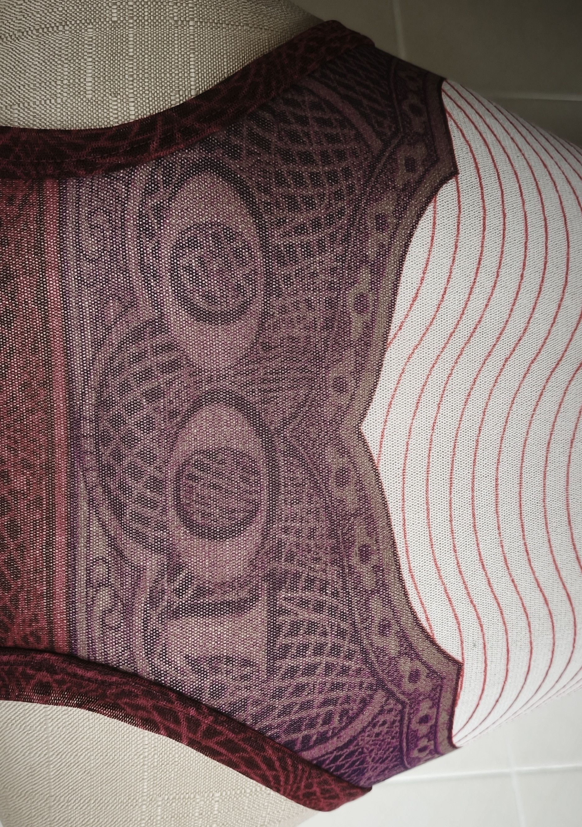 Jean Paul Gaultier Cartouche short dress in purple and burgundy Size M / US 6-8 / IT 42-44 - 23 Thumbnail
