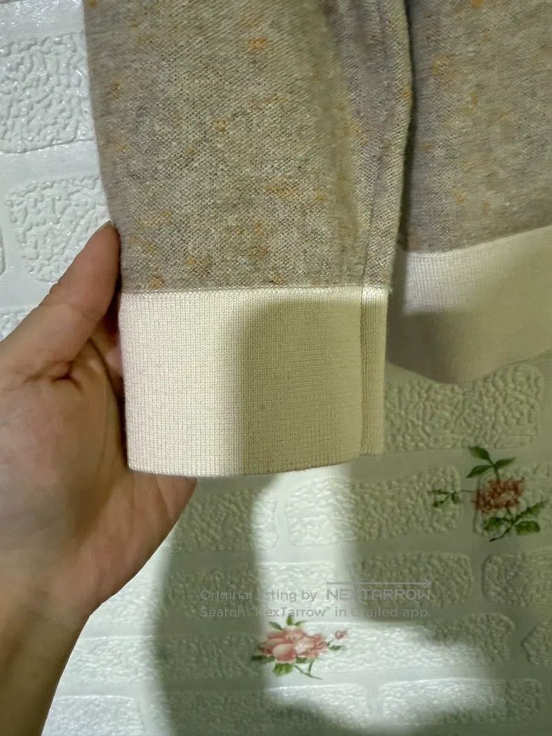 Hermes Hermes Cashmere Sweater with White Patchwork Design Size XXS / US 00 / IT 34 - 6 Thumbnail