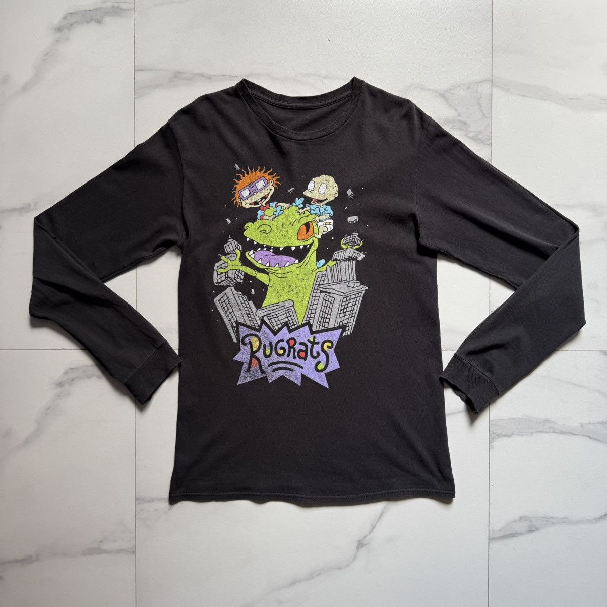 Destroy Lonely × Nickelodeon × Vintage Vintage Y2K Rugrats Distressed T-Shirt Size US S / EU 44-46 / 1 - 2 Thumbnail