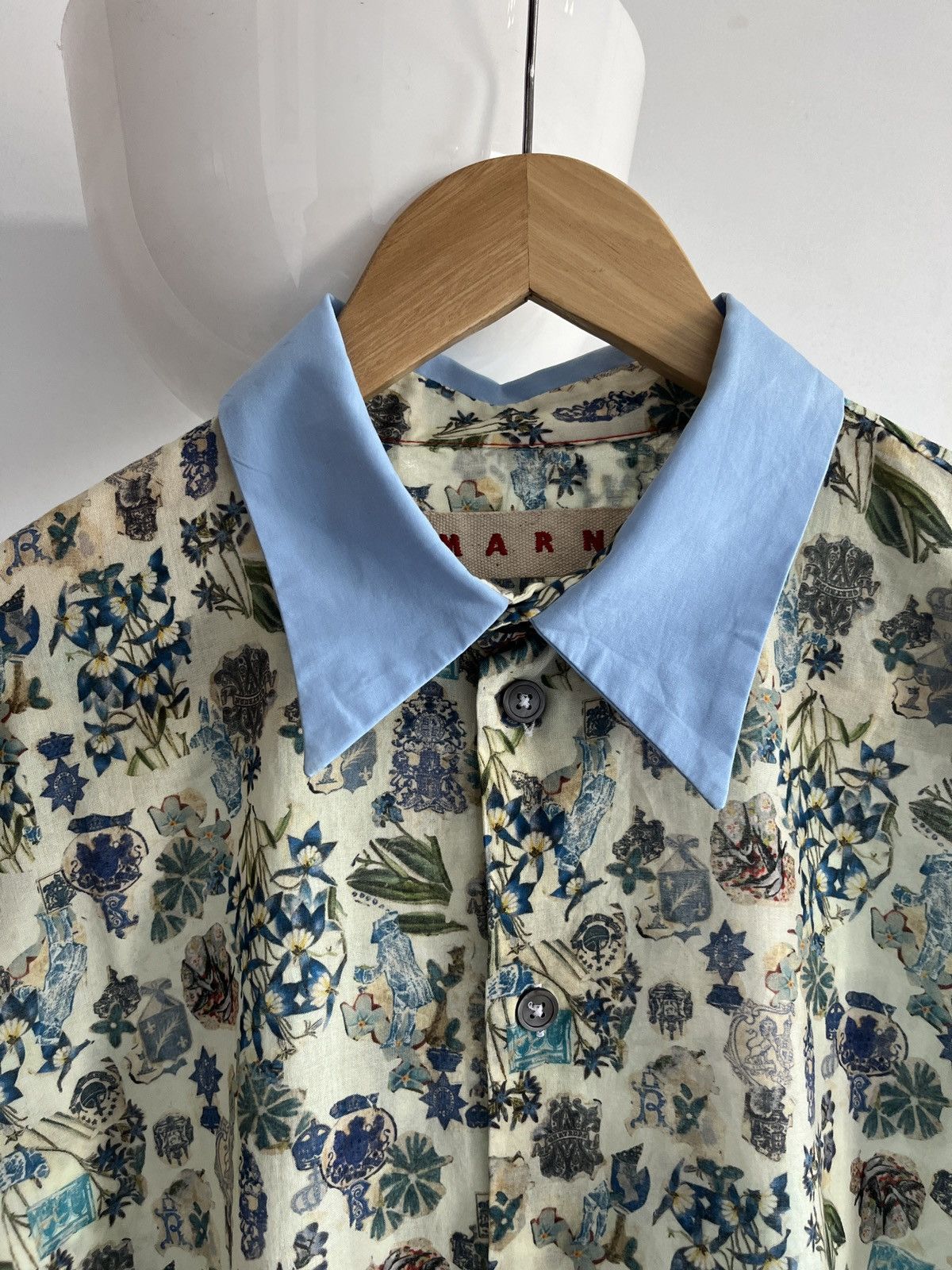 Marni Marni Floral Button Up Shirts Size US L / EU 52-54 / 3 - 3 Thumbnail