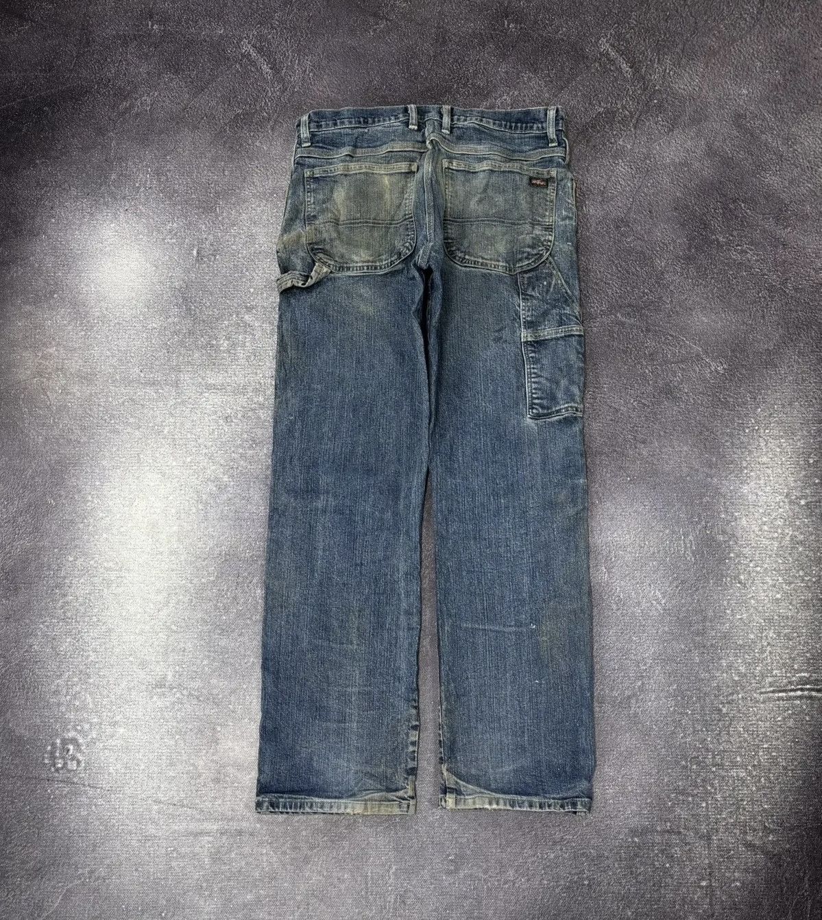 Dickies × Vintage Vintage Dickies Distressed Work Denim Faded Baggy Jeans Size US 34 / EU 50 - 1 Thumbnail
