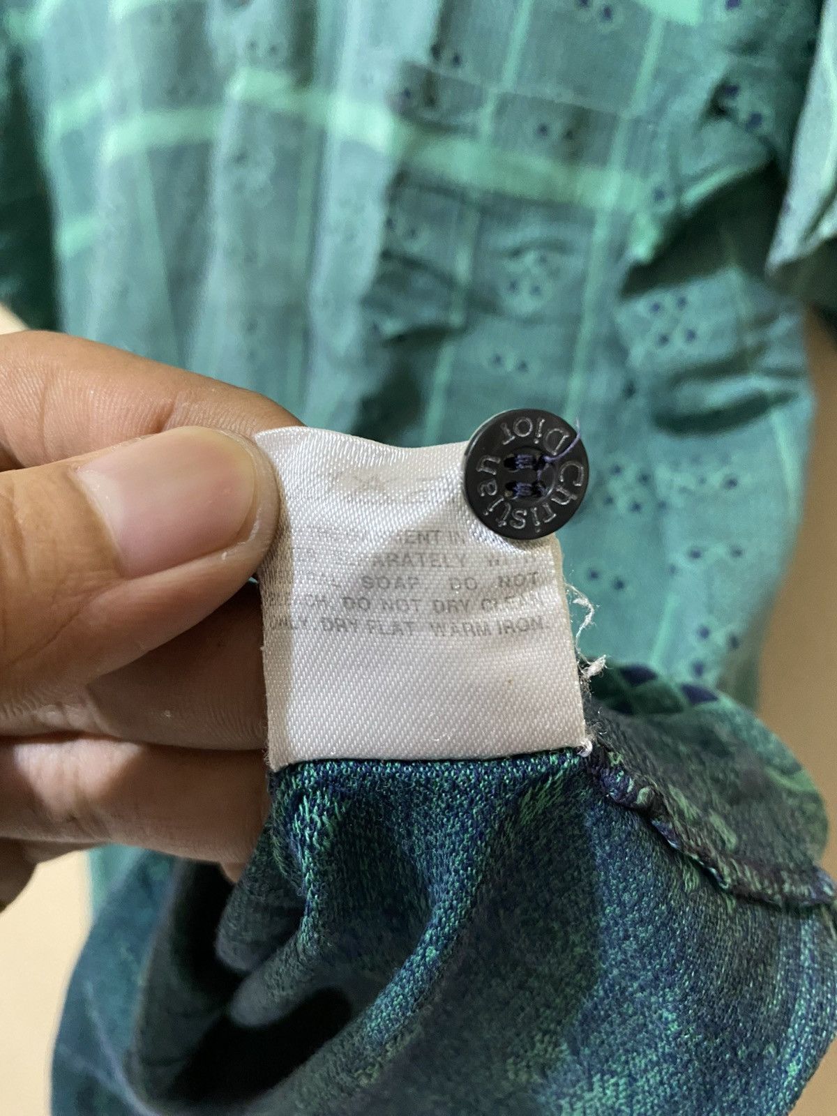 Dior 90s Christian Dior Monsieur Pattern Polo Shirt Size US L / EU 52-54 / 3 - 10 Thumbnail