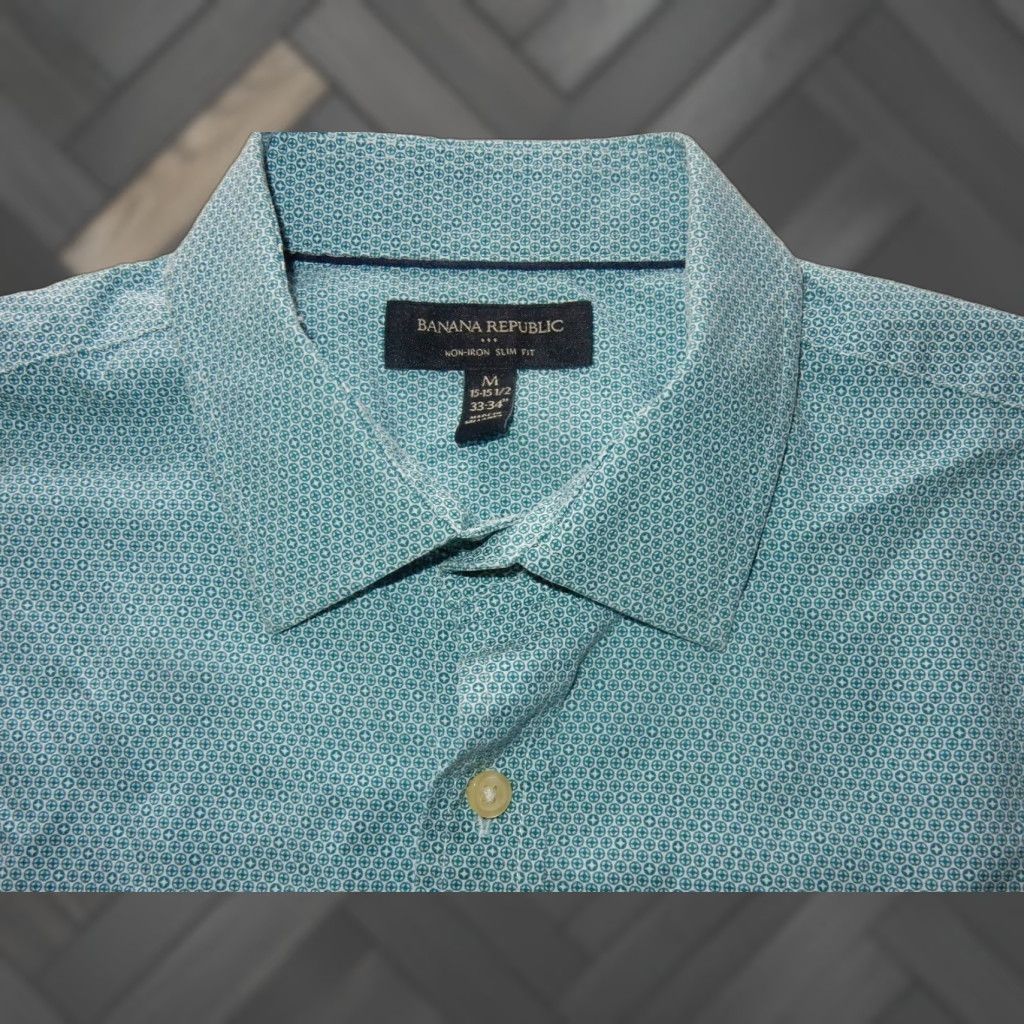 Banana Republic Banana Republic Men's Button Front Shirt Size M Slim Fit Size US L / EU 52-54 / 3 - 1 Thumbnail