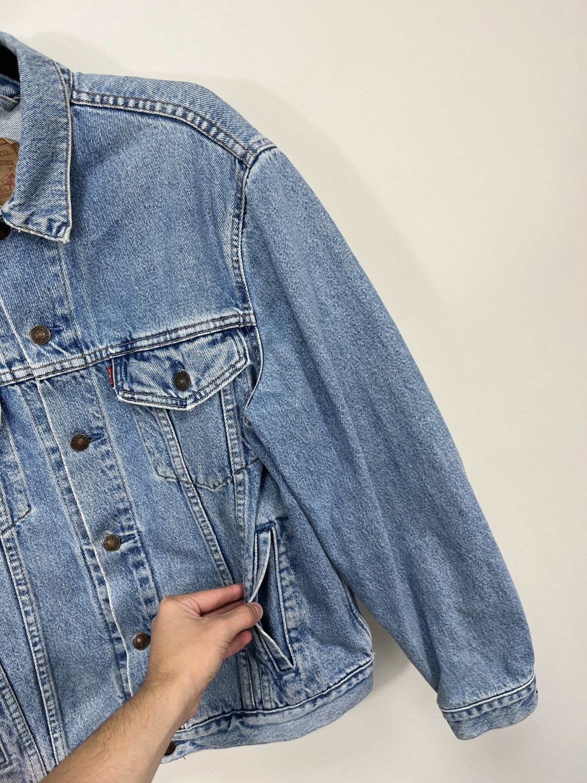Levi's Vintage Levi’s USA Light Blue Hype Denim Jacket Size US M / EU 48-50 / 2 - 12 Thumbnail