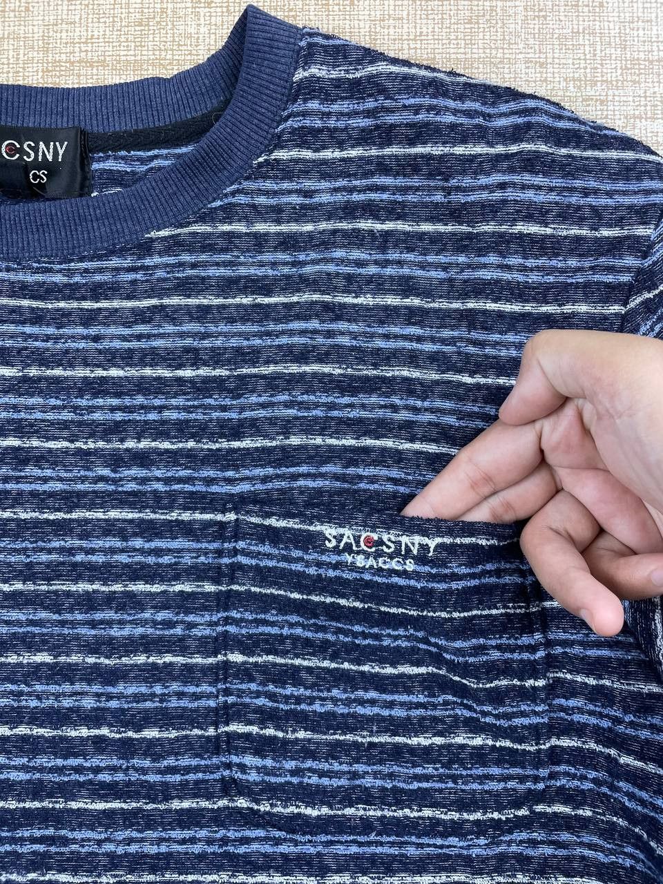 Vintage × Y's × Yohji Yamamoto Vintage Yohji Yamamoto Y'saccs Stripes Shirt Casual Wear Size US M / EU 48-50 / 2 - 4 Thumbnail