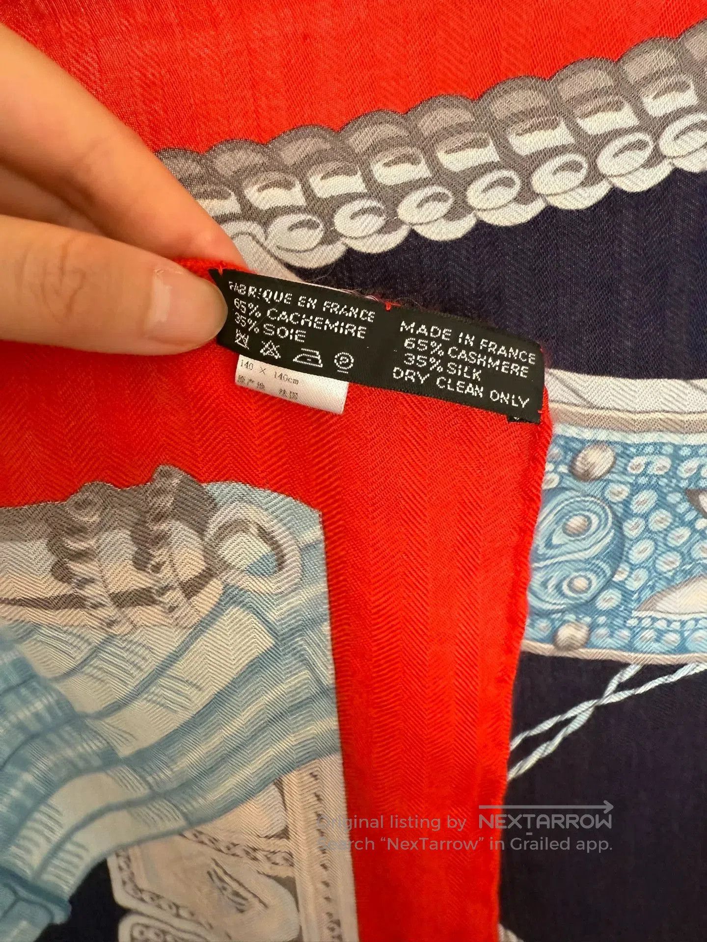 Hermes Hermes Cashmere Silk Blend Scarf. Size ONE SIZE - 4 Thumbnail