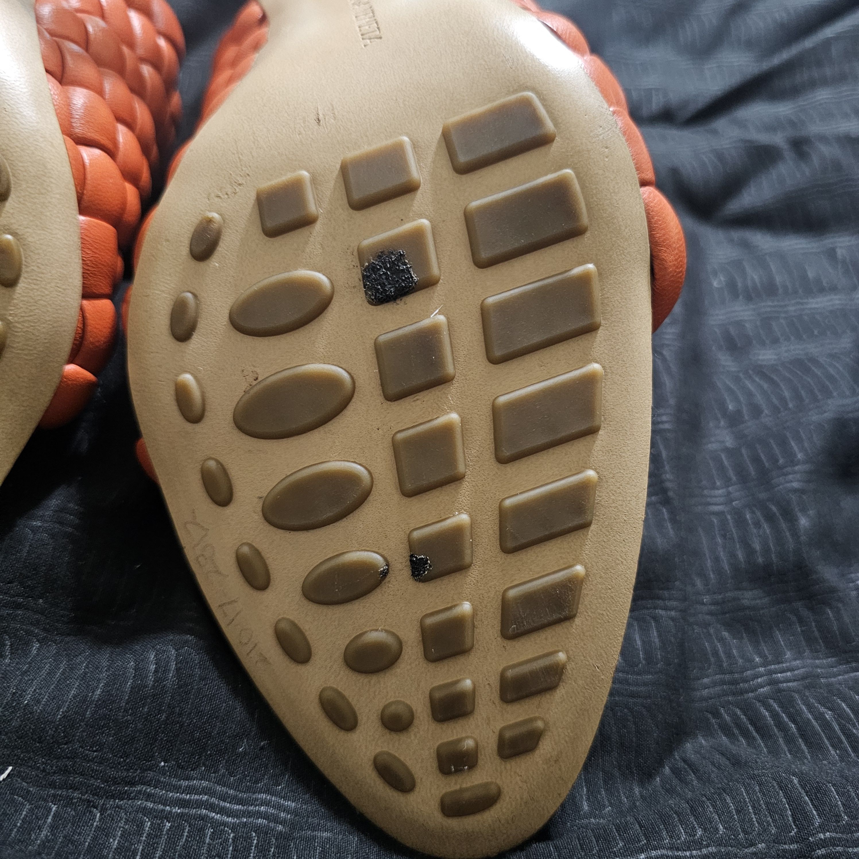 Bottega Veneta Bottega Veneta Intrecciato Weave Leather Orange Mules Sz 38 Size US 8 / IT 38 - 13 Thumbnail