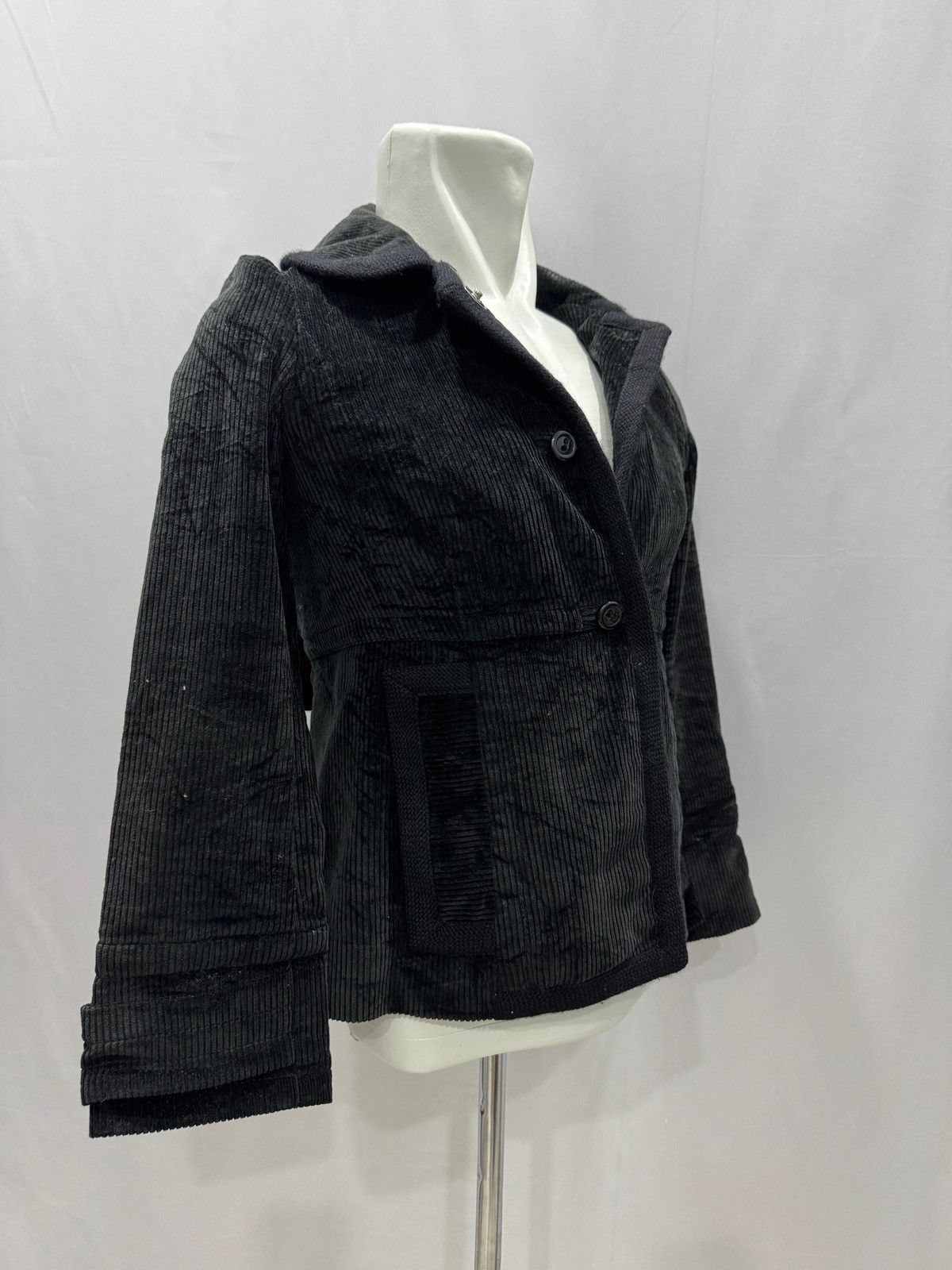 Marc Jacobs × Marc by Marc Jacobs Marc Jacobs Black Corduroy Coat Size S / US 4 / IT 40 - 7 Thumbnail