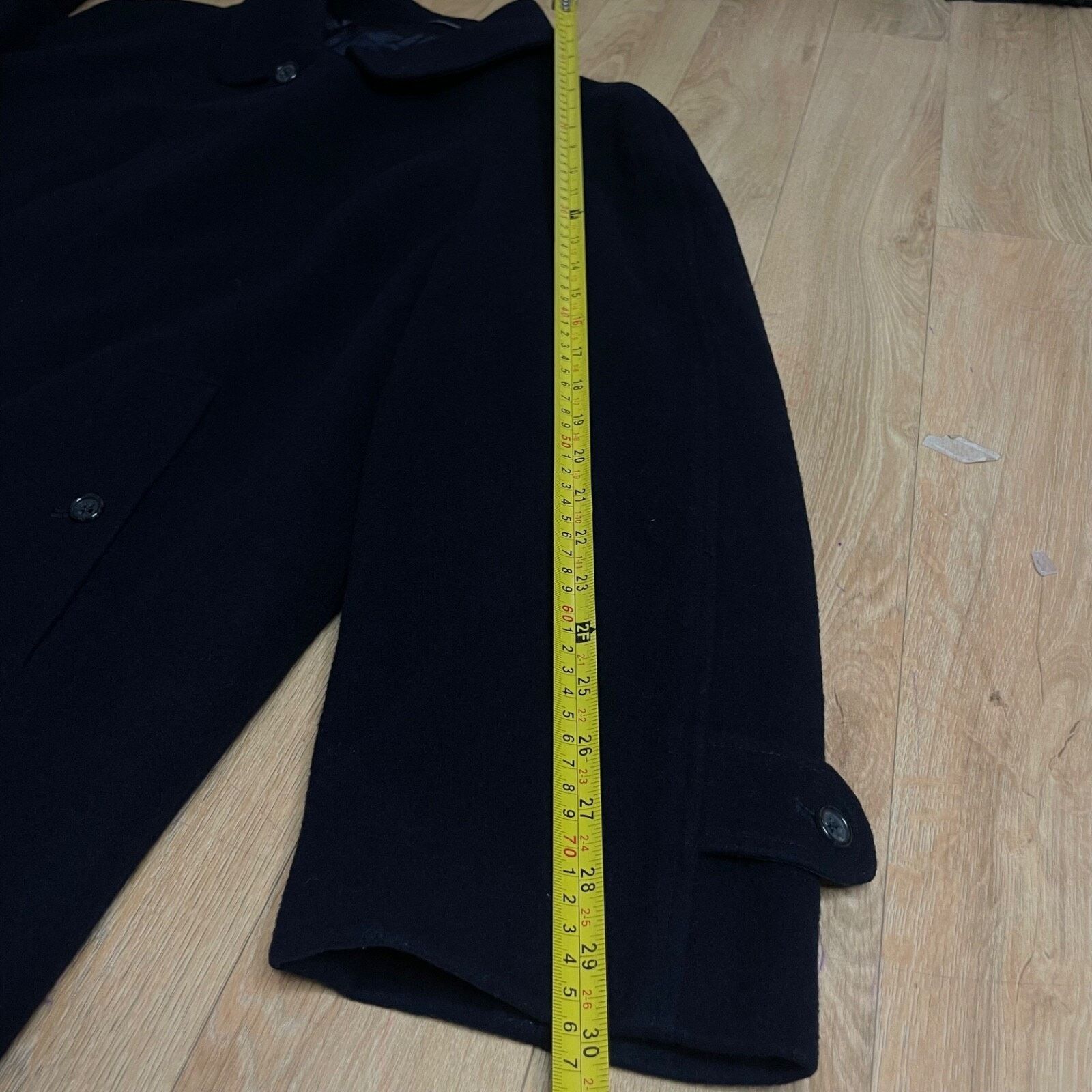 Burberry VINTAGE Burberry Trench Coat CASHEMERE VIRGIN WOOL BLUEnavy Size US L / EU 52-54 / 3 - 14 Thumbnail