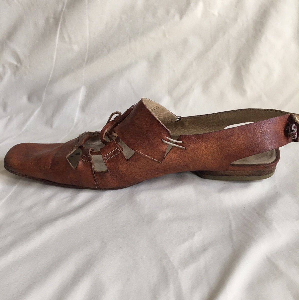 Marithe + Francois Girbaud Marithe Francois Girbaud Vintage Brown Leather Mules Shoes Size US 8 / IT 38 - 4 Thumbnail