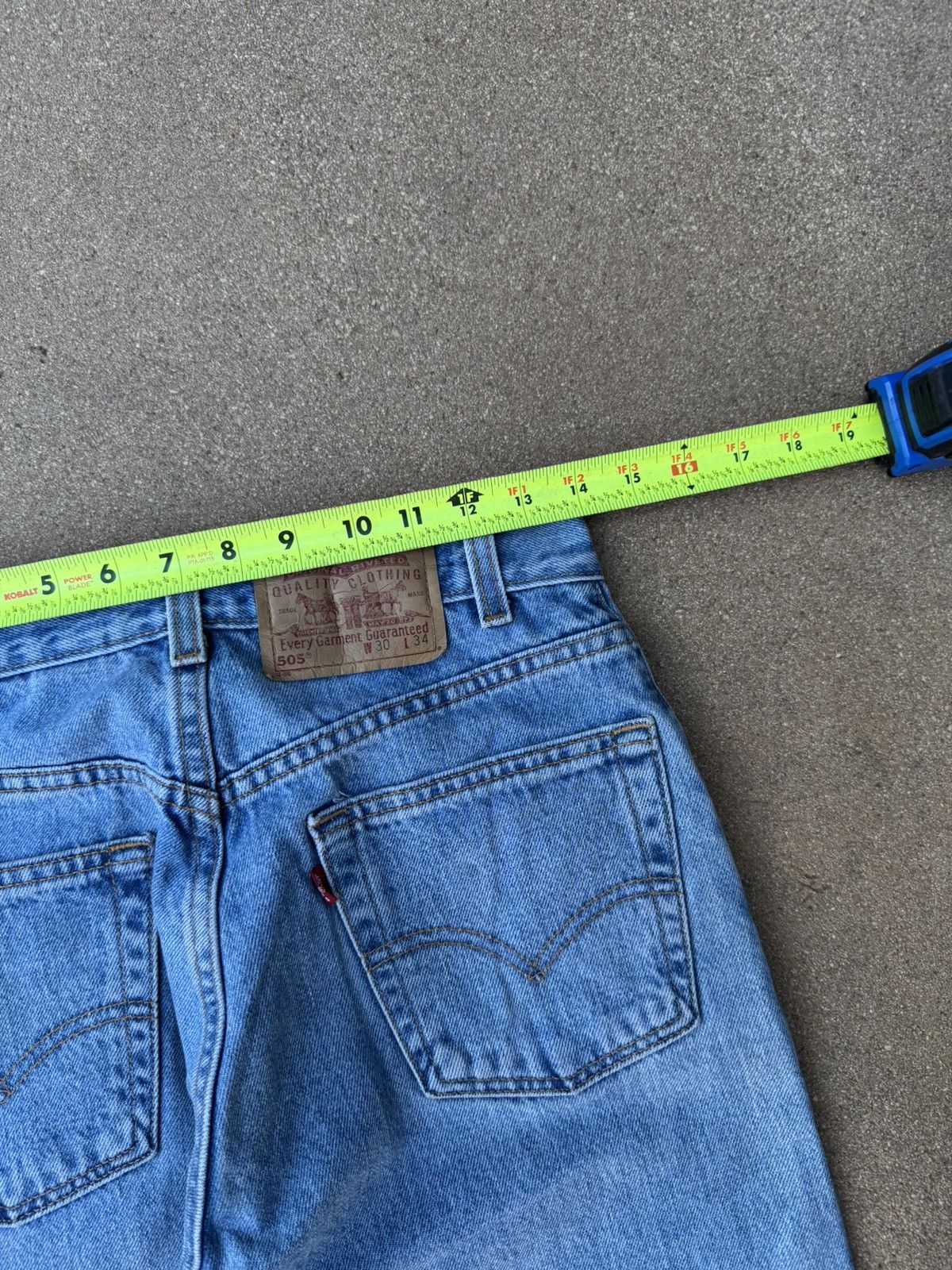 Levi's × Vintage Vintage 90’s Levi’s 505 Red Tab Straight Leg Jeans 28x33 Size US 28 / EU 44 - 7 Thumbnail