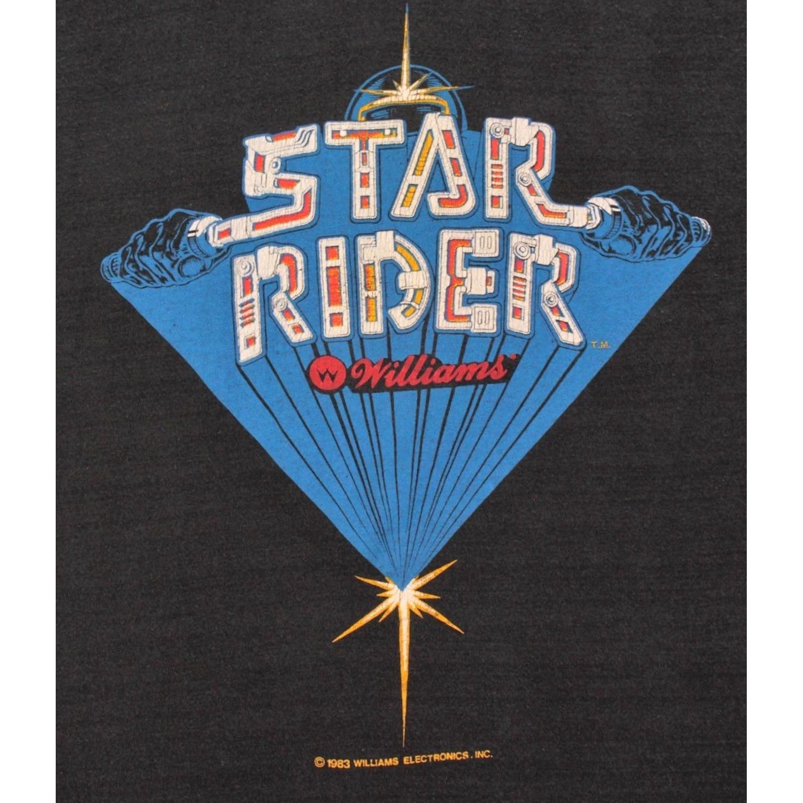 Vintage VTG Screen Stars 80s T Shirt Black XS Short Sleeve Men’s 1980s Video Game Rider Logo Size US XS / EU 42 / 0 - 5 Thumbnail