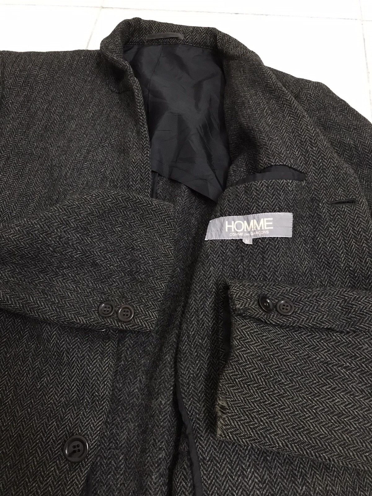 Comme des Garcons RARE Comme des Garçons Homme Striped Coat Jacket Size US M / EU 48-50 / 2 - 3 Thumbnail