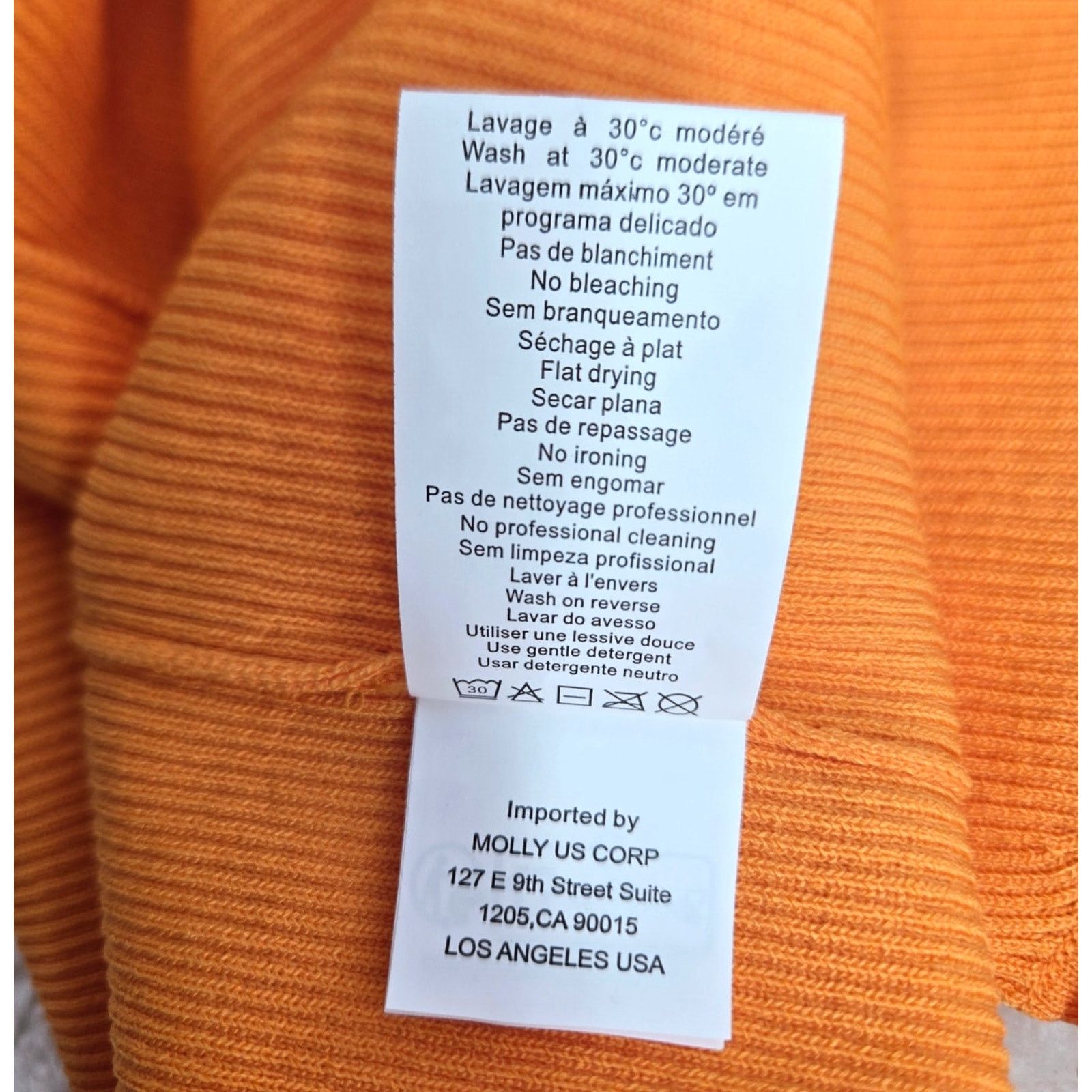 Other NEW Molly Bracken Ribbed Tank Top with Ruffles Orange Medium Size M / US 6-8 / IT 42-44 - 7 Thumbnail