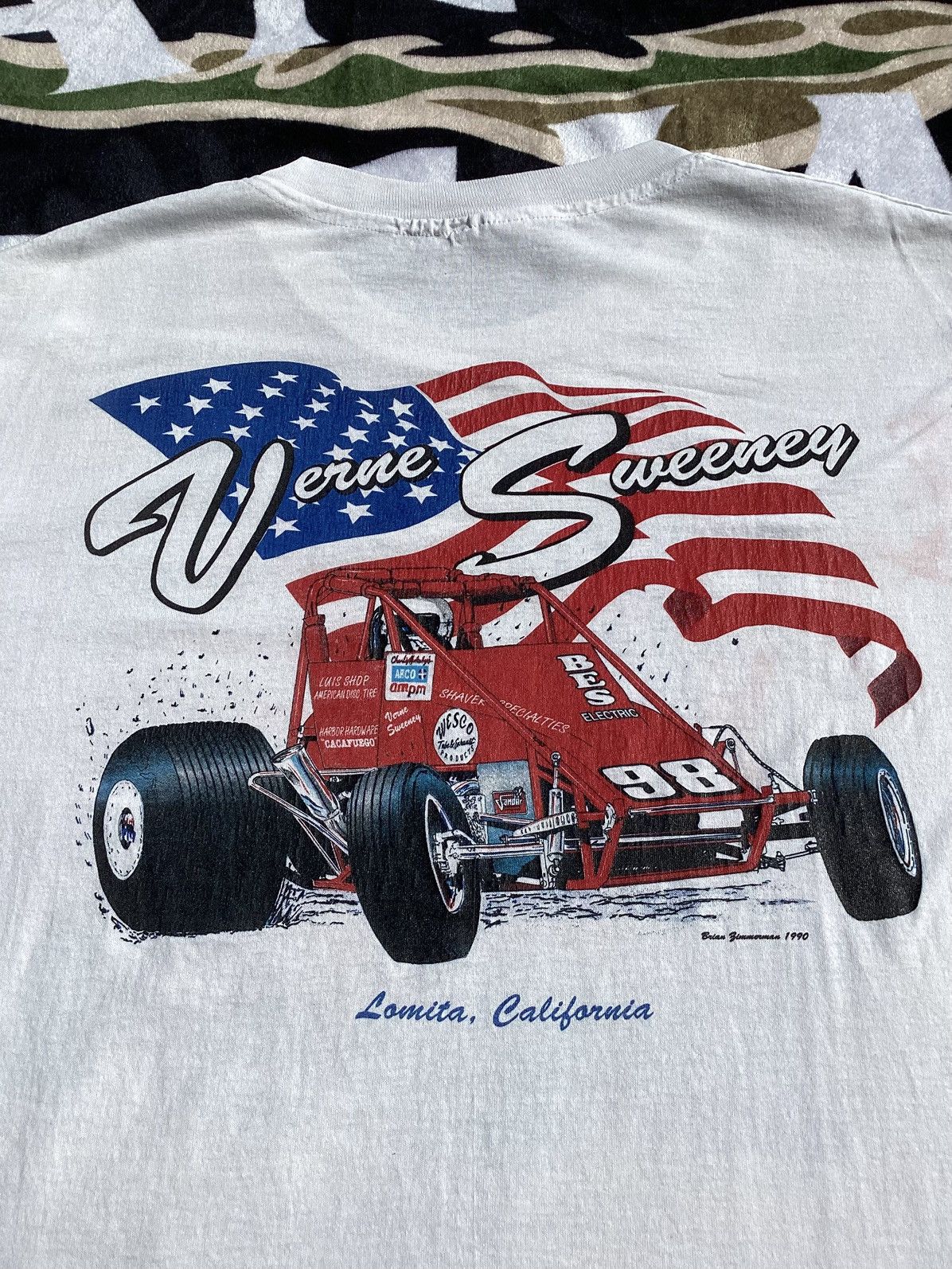 Hanes Vtg 1990 Vern Sweeney, Lomita, cali funny car racing Tshirts Size US L / EU 52-54 / 3 - 3 Thumbnail