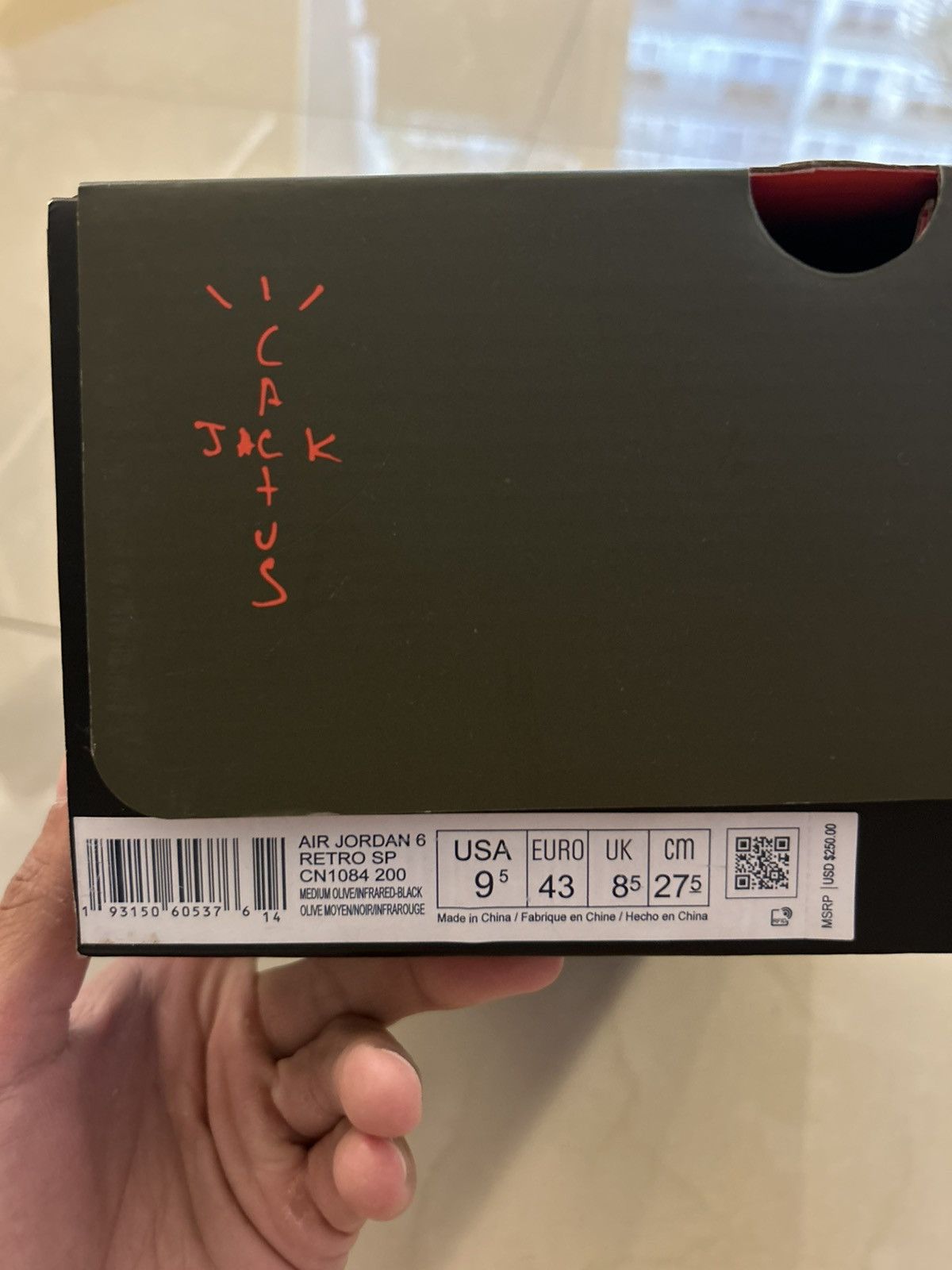 Jordan Brand × Travis Scott Jordan x Travis Scott olive 6s Size US 9.5 / EU 42-43 - 7 Thumbnail