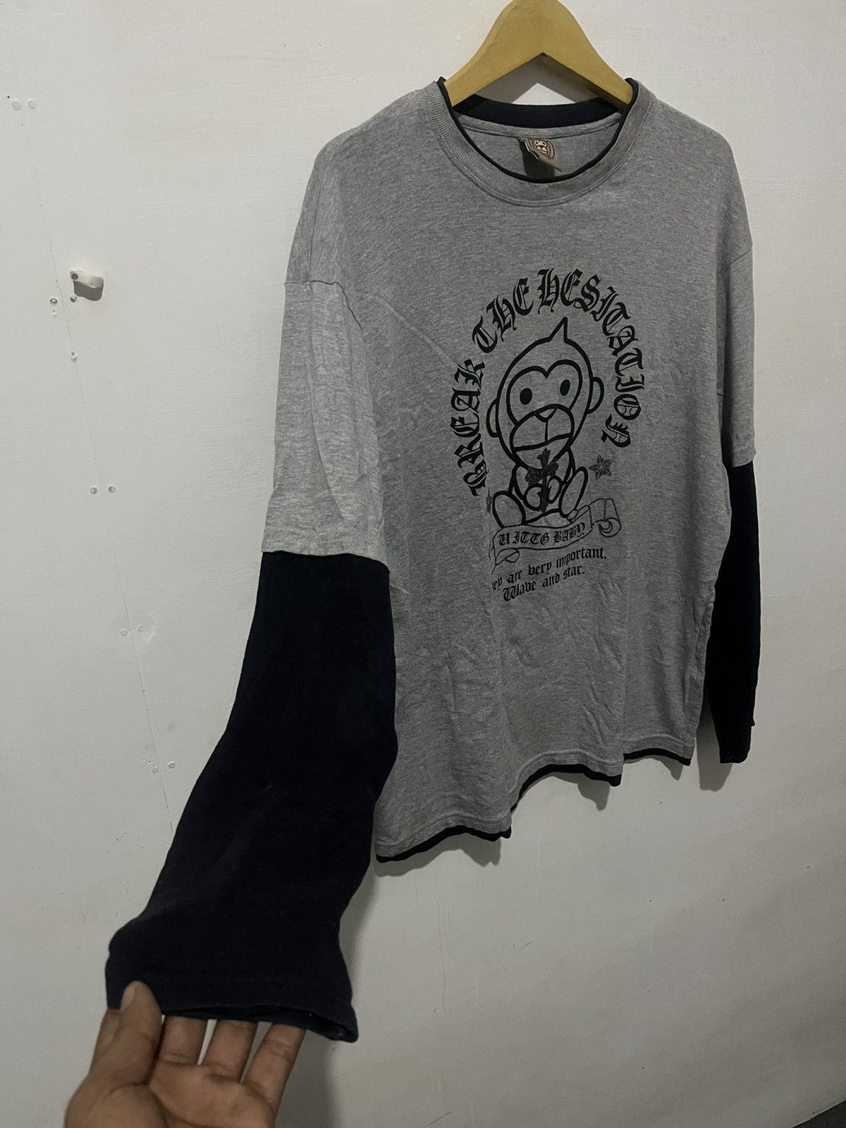 If Six Was Nine Vintage 90s UITTG BABY Monkey Y2K BAPE Style Size US L / EU 52-54 / 3 - 3 Thumbnail